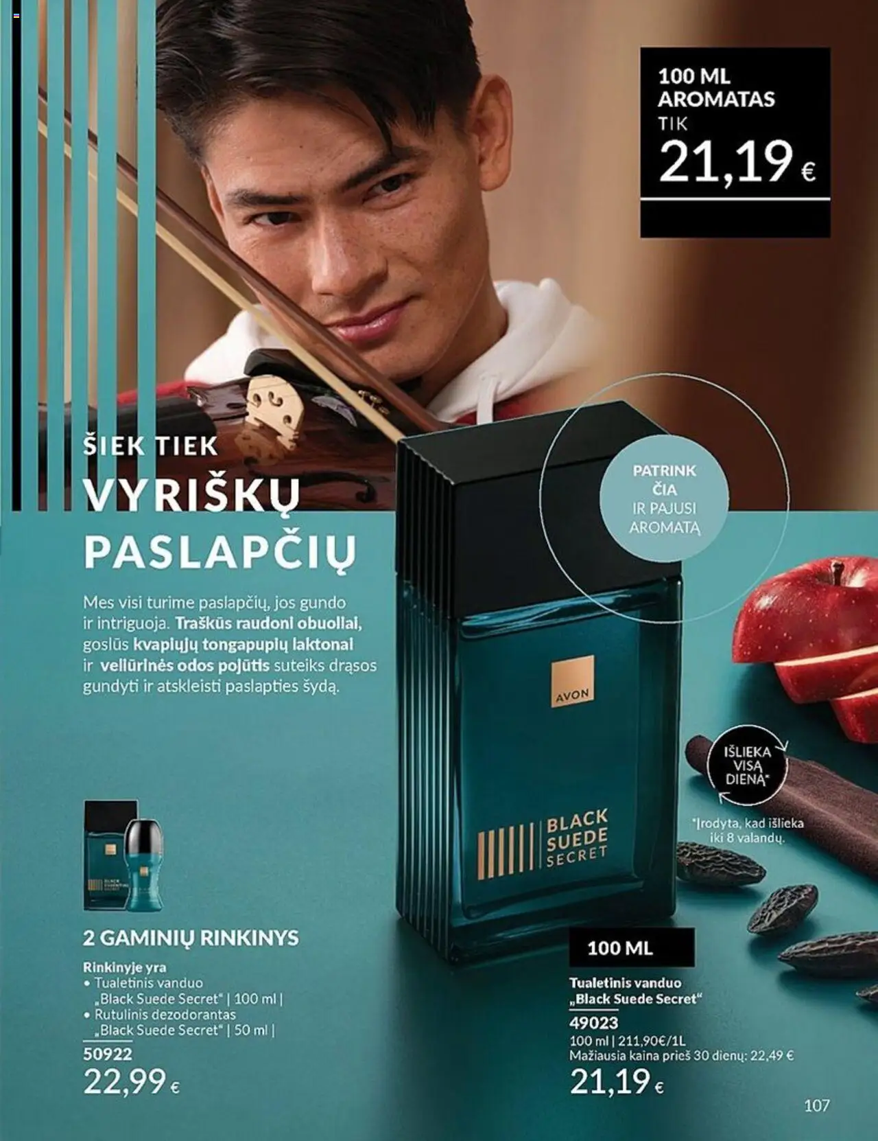AVON leidinys│galioja nuo 01.07.2025 | Puslapis: 107 | Prekių: Rutulinis dezodorantas, Tualetinis vanduo, Dezodorantas