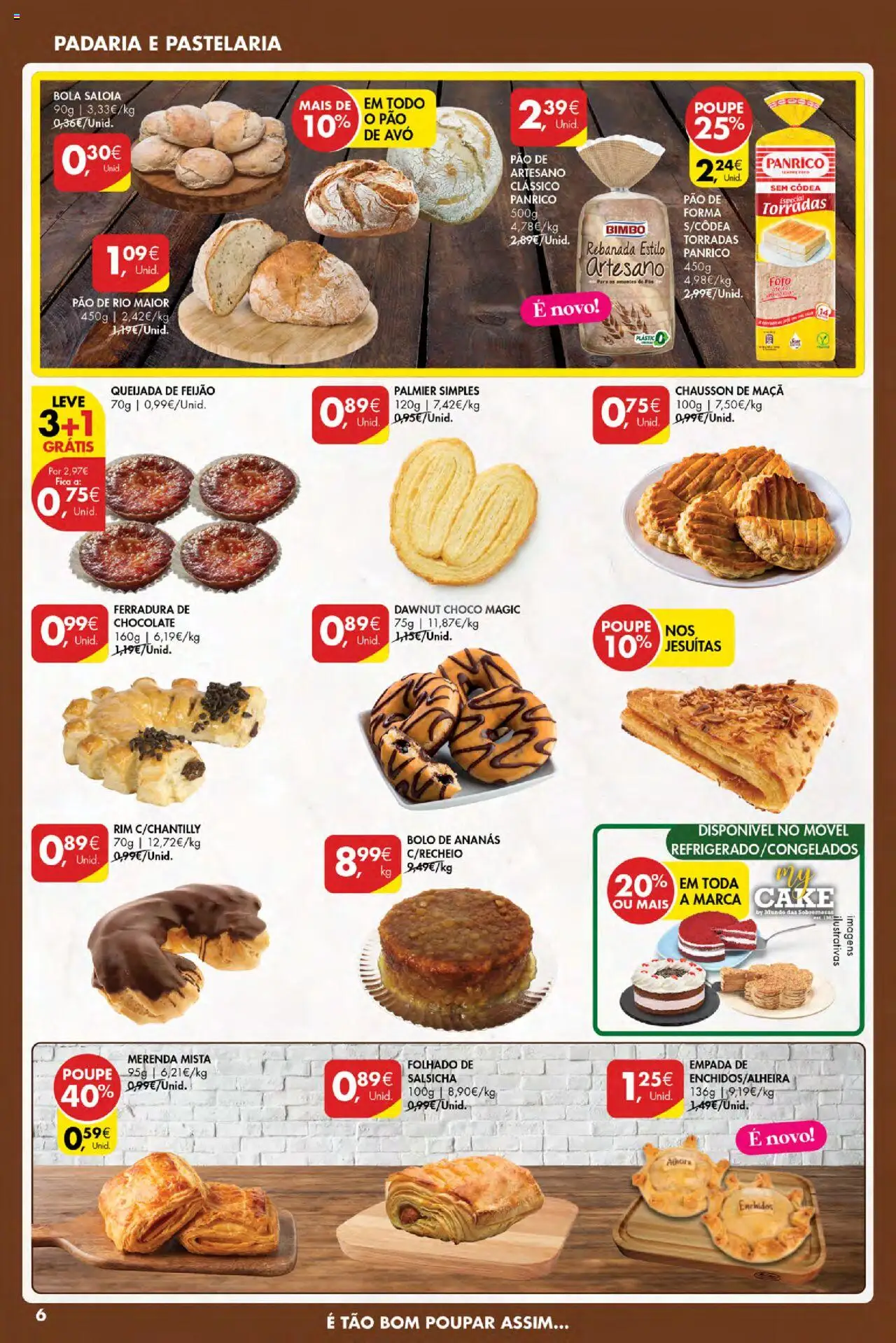 Pingo Doce Poupe Esta Semana Açores │ válido de 14.08.2025 | Página: 6 | Produtos: Pão de forma, Bolo, Salsicha, Maça