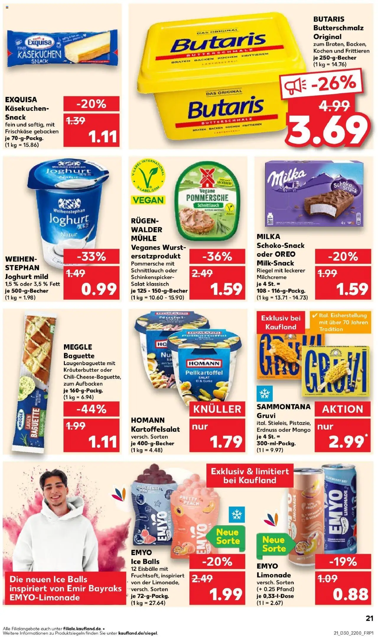 Kaufland prospekt Mannheim	 - gültig ab dem 24.07.2025 | Seite: 21 | Produkte: Joghurt, Limonade, Exquisa, Wurst