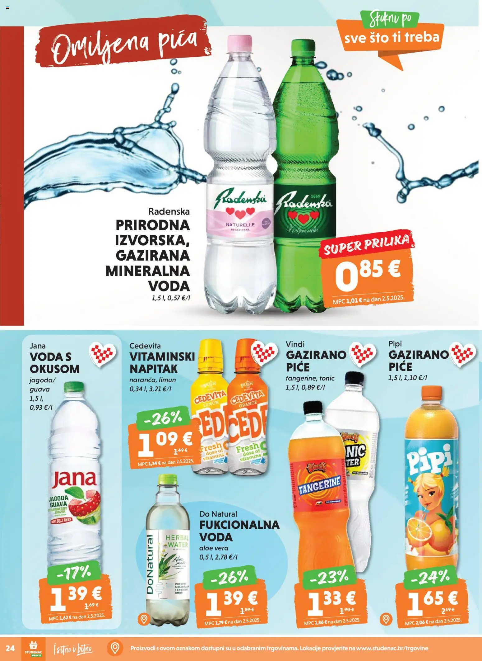 Studenac katalog | vrijedi od 18.03.2026 | Stranica: 24 | Proizvodi: Radenska, Tonic, Limun, Cedevita