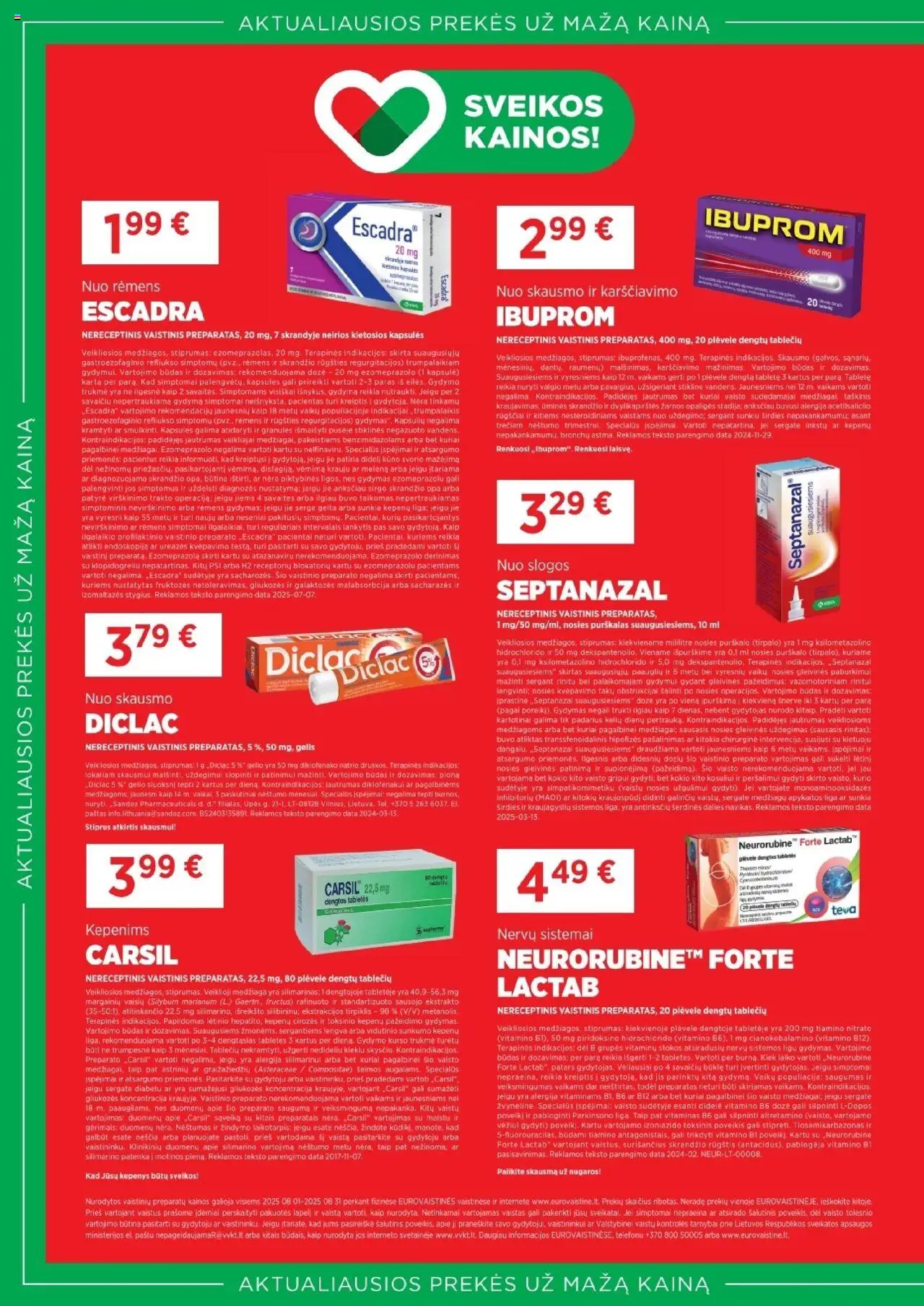 EUROVAISTINĖ - Leidinys│galioja nuo 01.08.2025 | Puslapis: 2