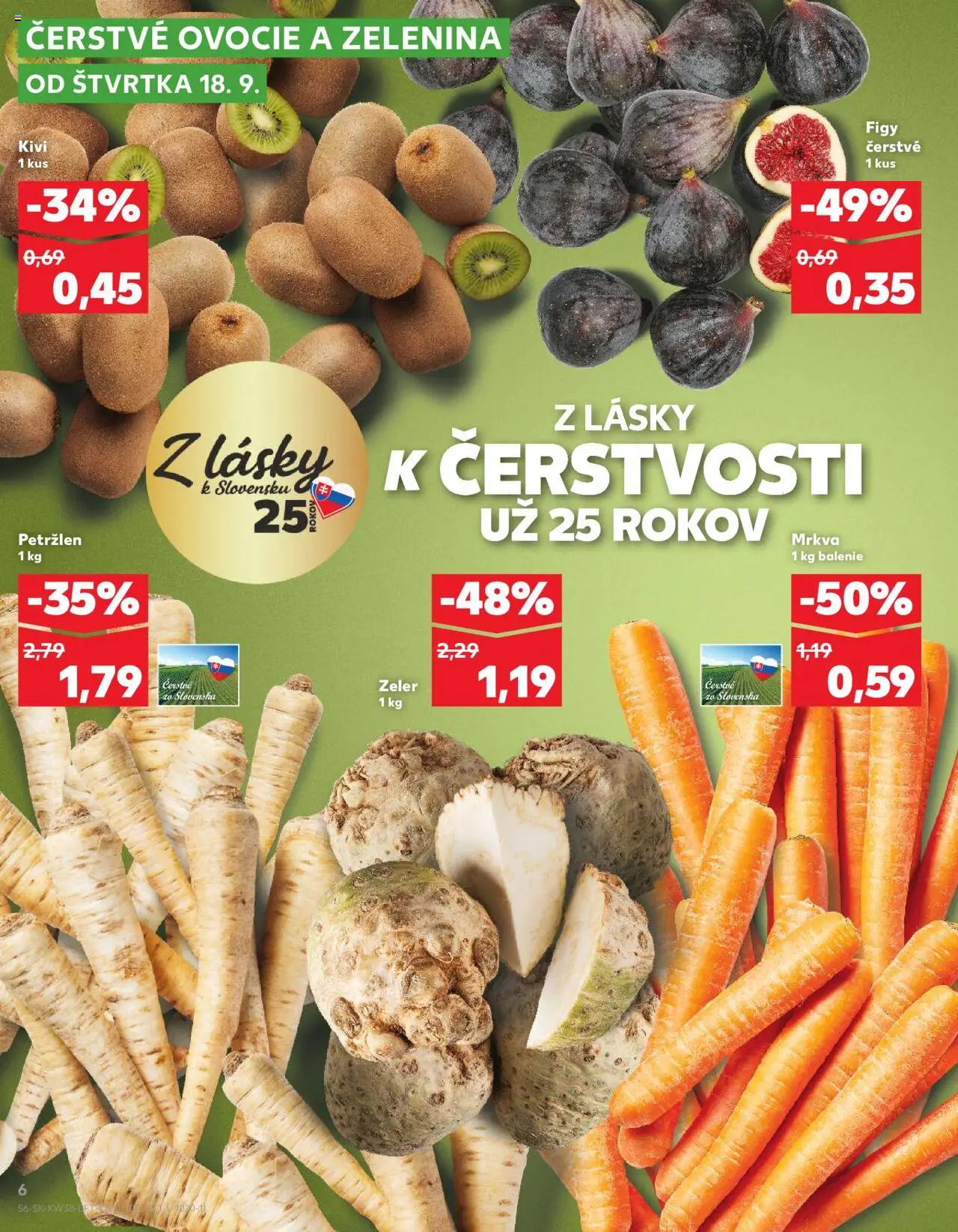 Kaufland SK akciós ujság - amely érvényes a következő dátumtól: 18.09.2025 | Oldal: 6