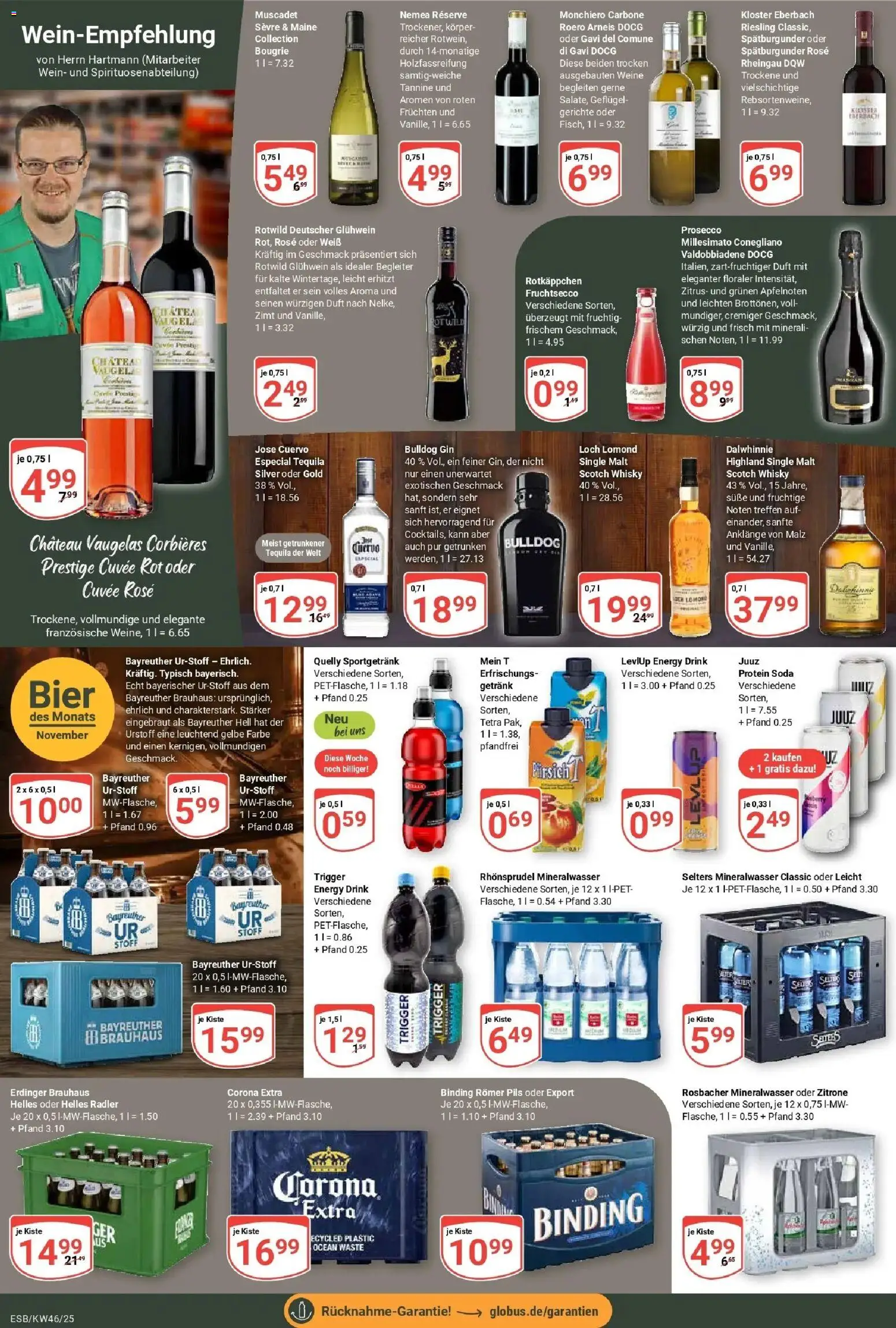 Globus prospekt Eschborn	 – gültig ab 10.11.2025 | Seite: 15 | Produkte: Bier, Pils, Radler, Rotkäppchen