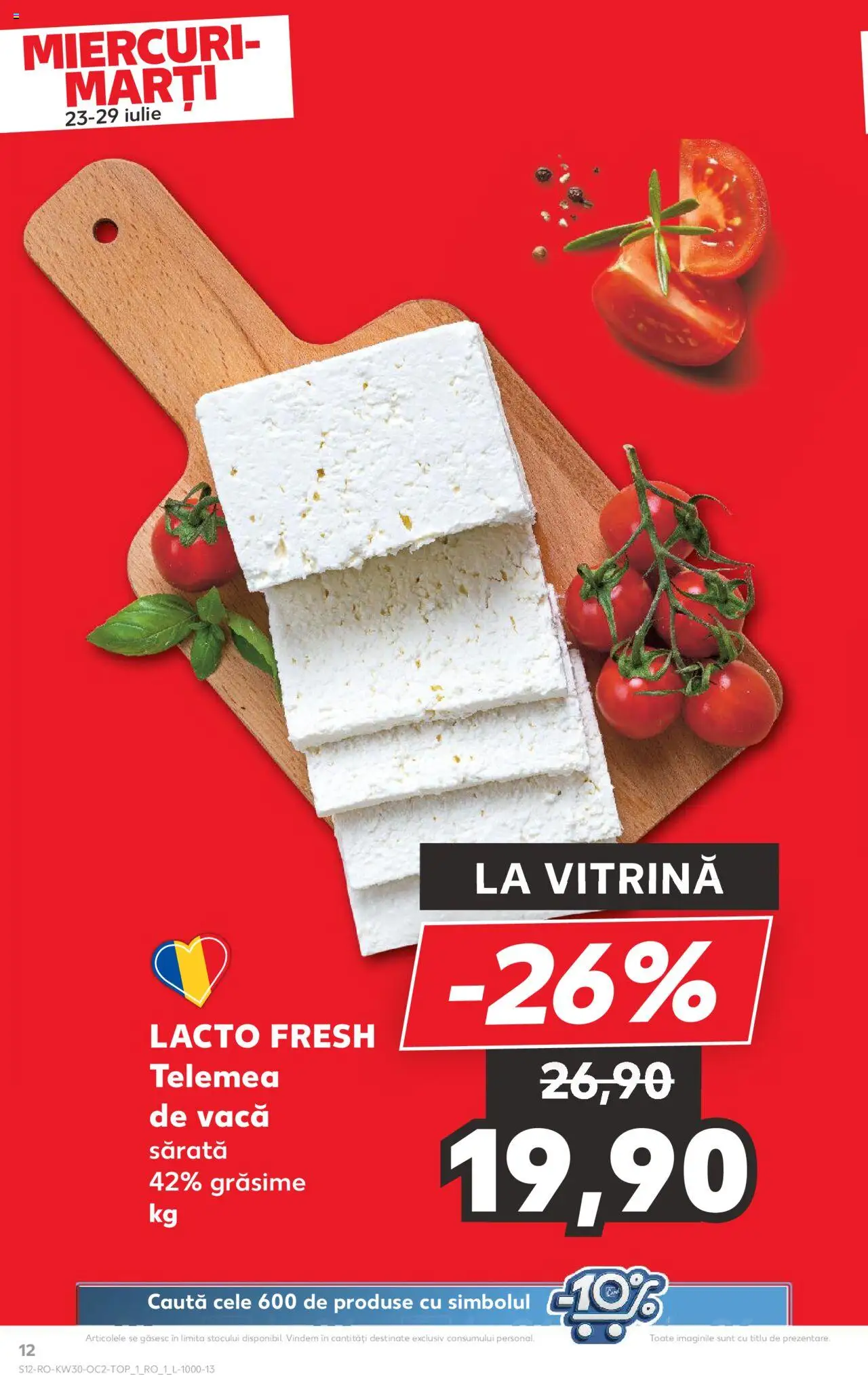 Kaufland RO akciós ujság - amely érvényes a következő dátumtól: 23.07.2025 | Oldal: 12