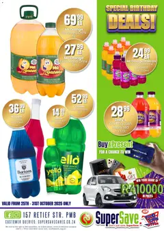 Super Save specials catalogue – valid from 25.10.2025 | Page: 100 | Products: Squash, Juice, Fruit, Lemon