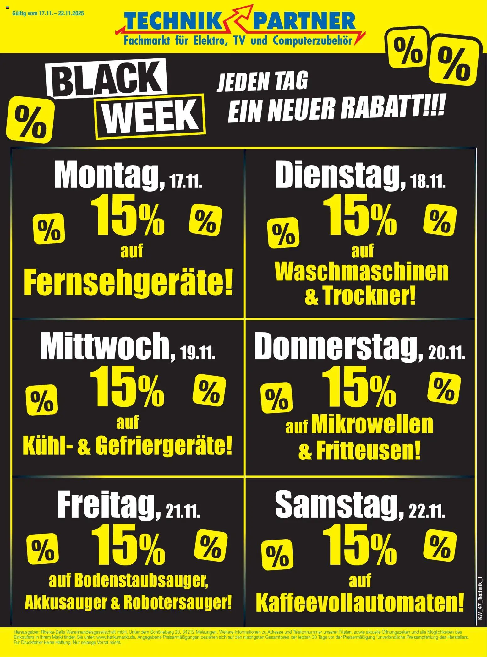 HERKULES - Black Friday – gültig ab 17.11.2025 | Seite: 1 | Produkte: Trockner, TV