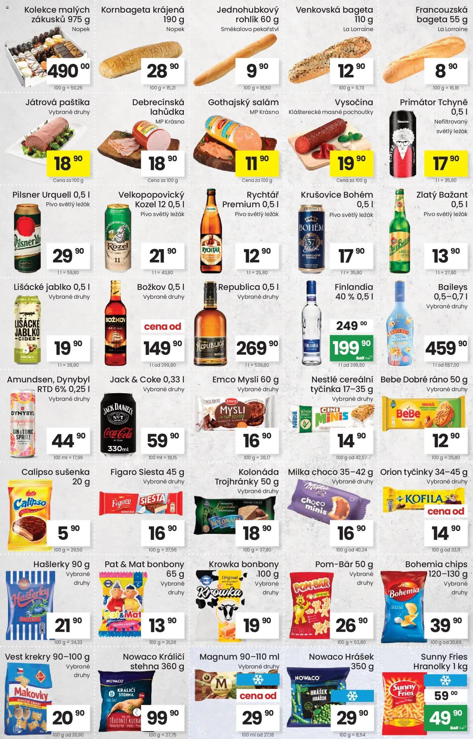 Kubík leták od 31.03.2026 | Strana: 3 | Produkty: Krekry, Lišácké jablko, Bohemia chips, Baileys