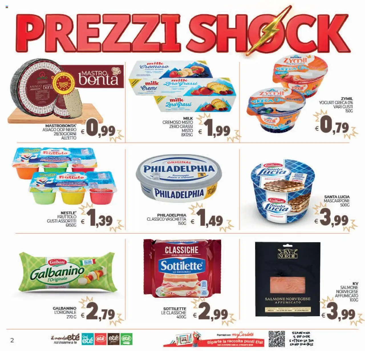 Volantino Eté del 19.08.2025 | Pagina: 2 | Prodotti: Yogurt, Salmone, Tè, Mascarpone
