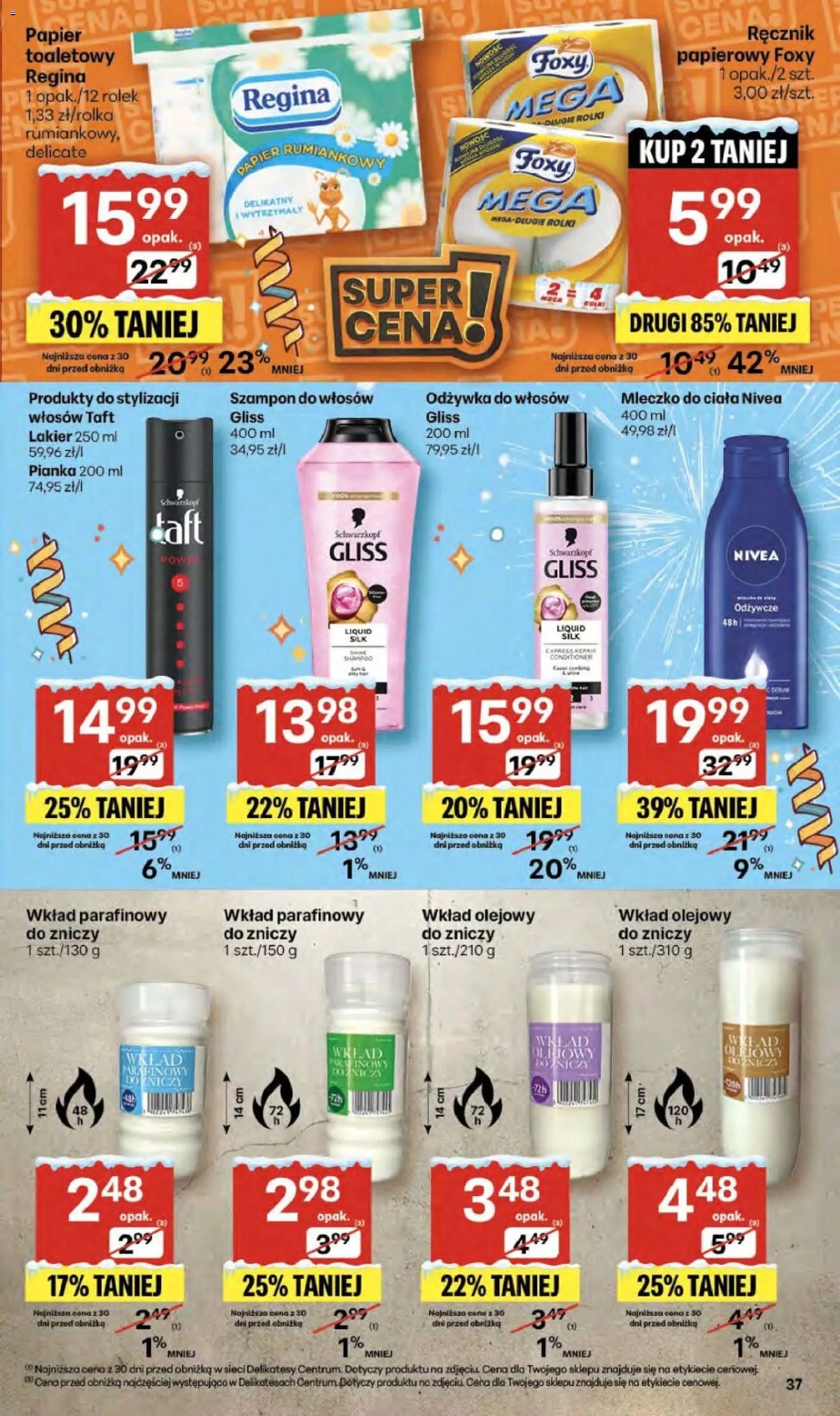 Delikatesy Centrum Gazetka - Sklepy Własne od 29.12.2025 | Strona: 37 | Produkty: Rolki, Delikatesy, Odżywka, Odżywka do włosów