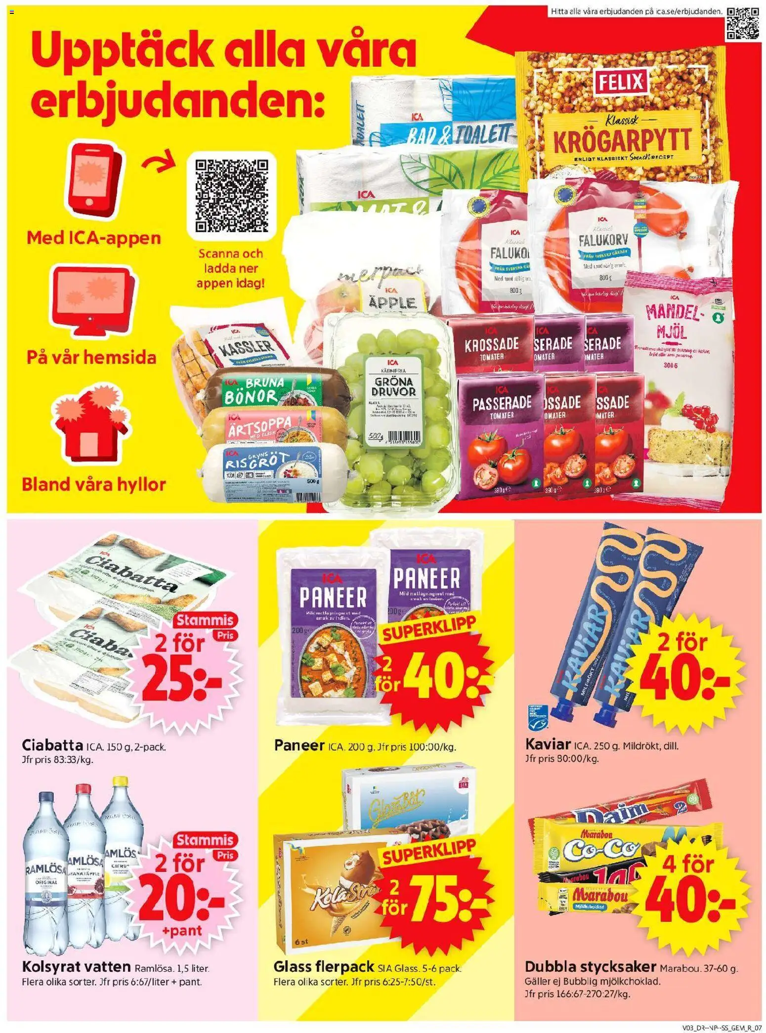 ICA Supermarket reklamblad aktuell från 12.01.2026 | Sida: 9 | Produkter: Kassler, Galler, Toalett, Äpple