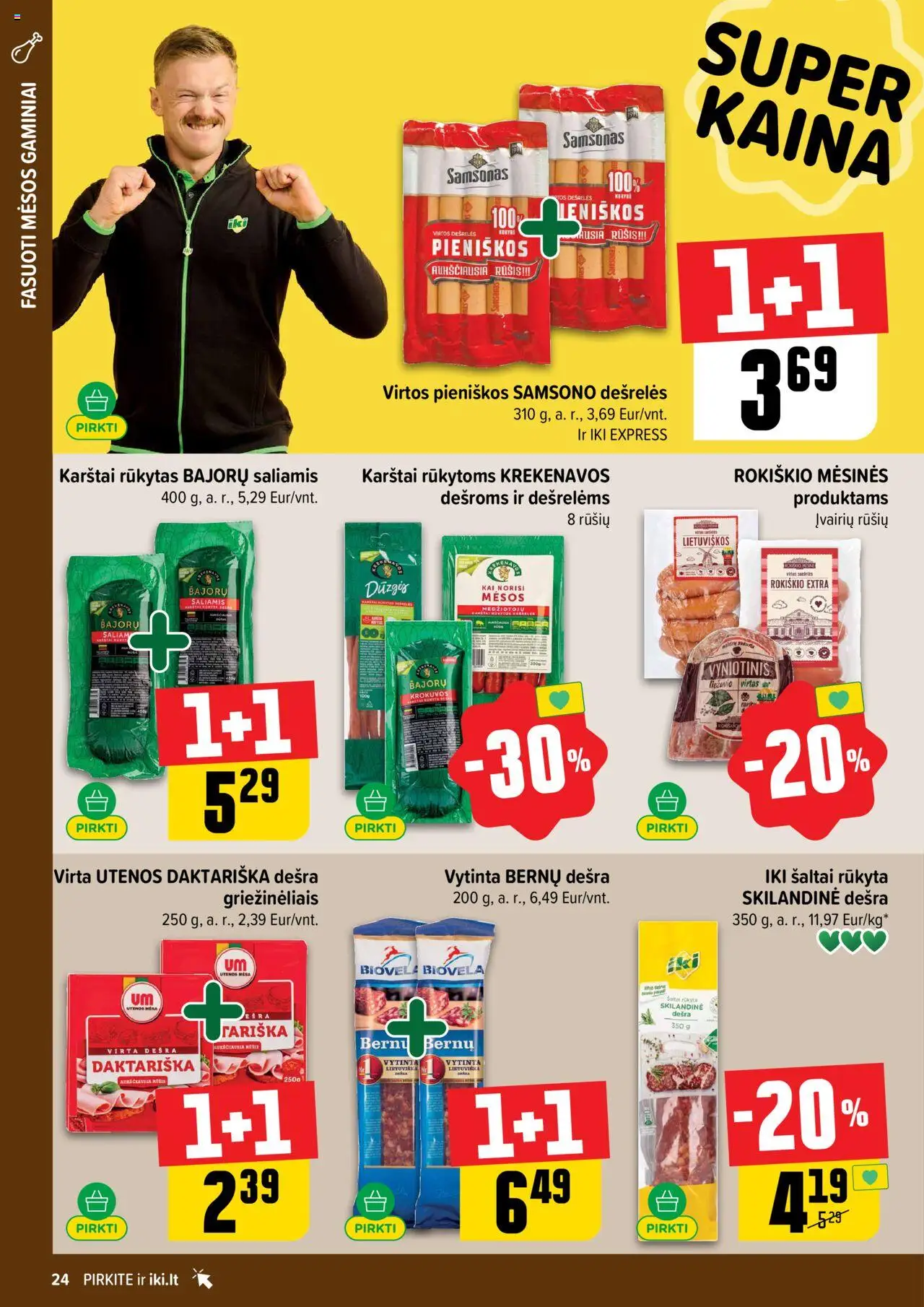 IKI - Leidinys│galioja nuo 11.08.2025 | Puslapis: 24 | Prekių: Dešrelės, Saliamis, Dešra