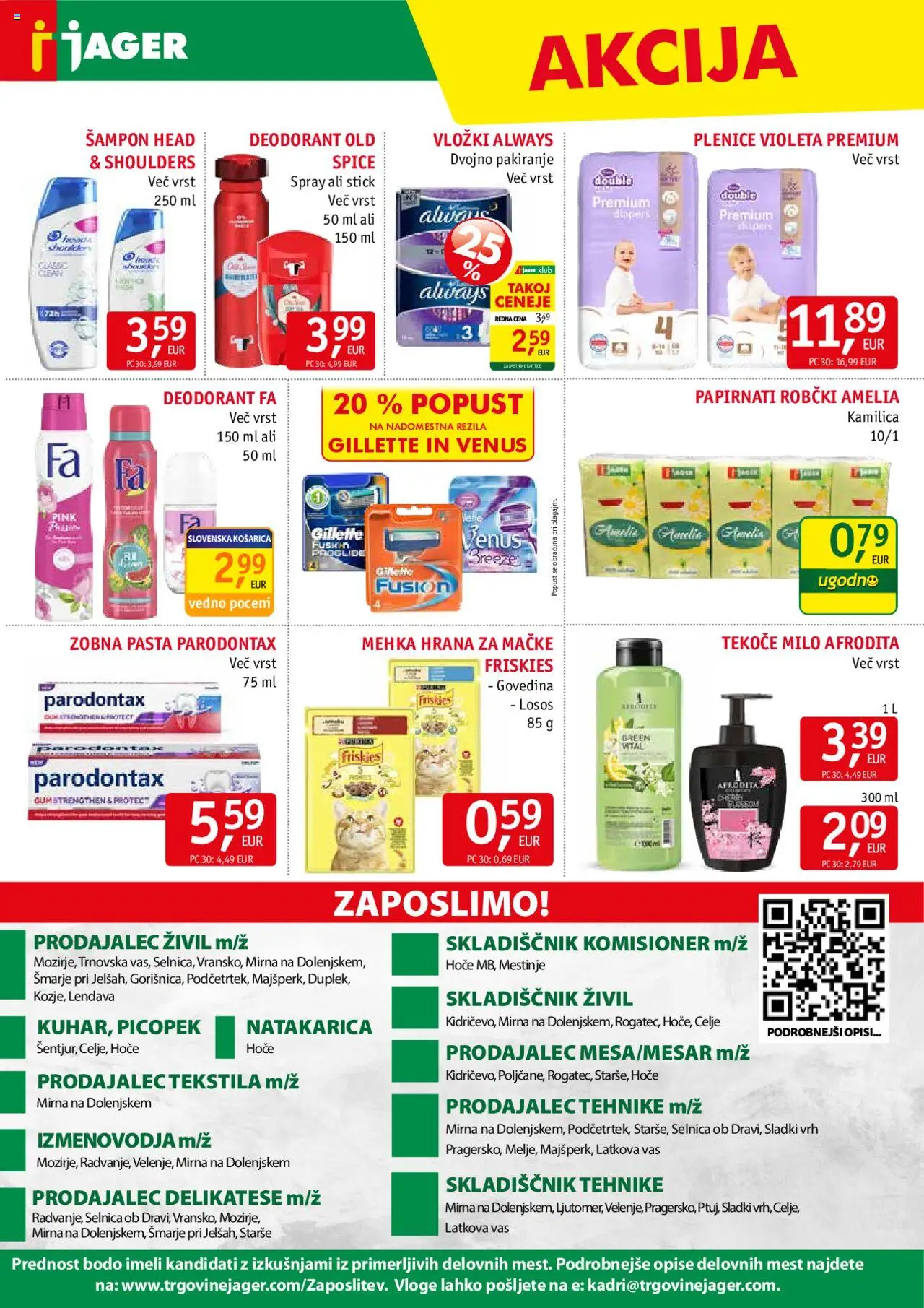 Novi Jager katalog ponudbe – veljaven od 15.10.2025 | Stran: 14 | Izdelki: Plenice, Robčki, Milo, Deodorant