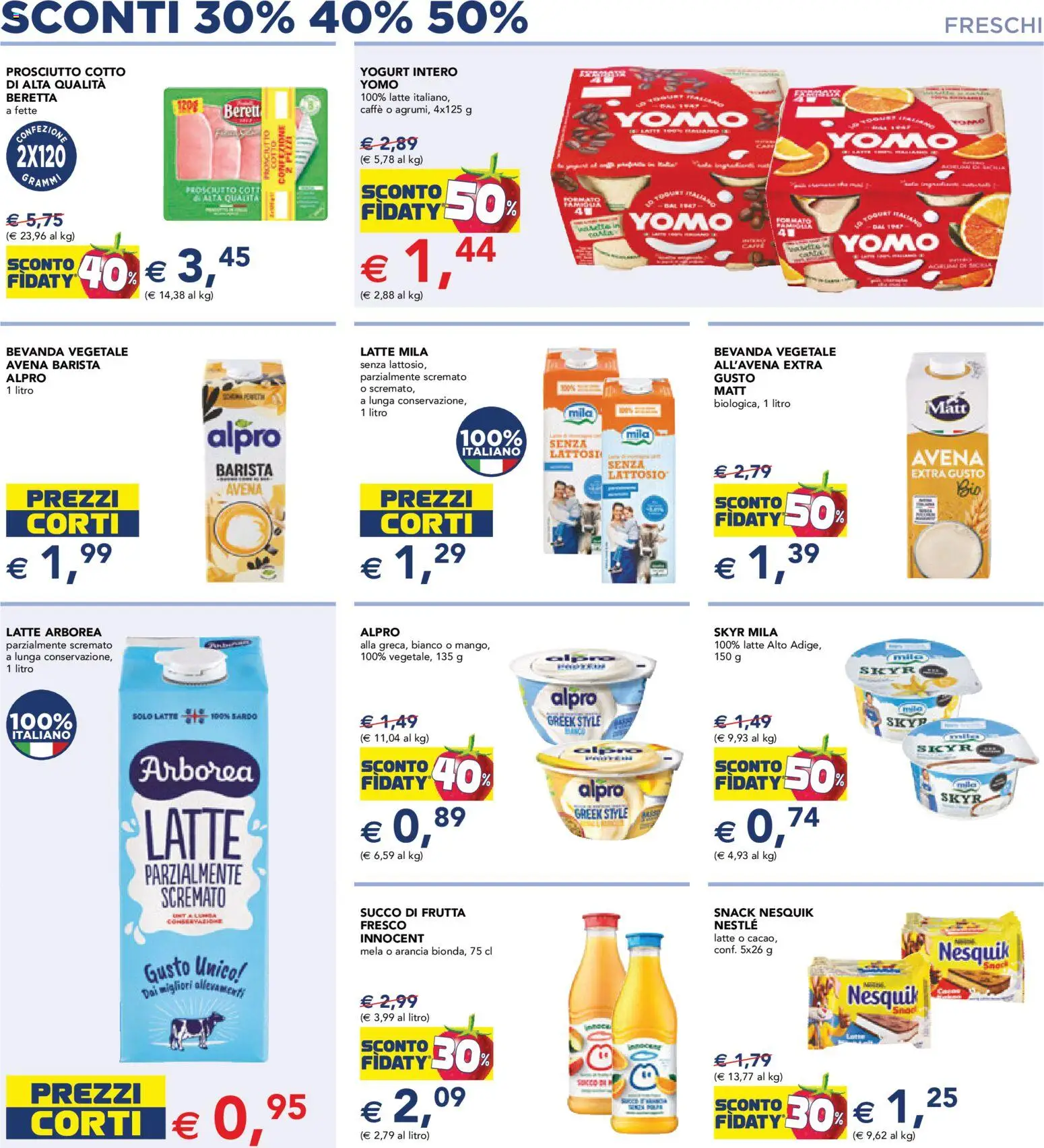 Volantino Esselunga S del 17.11.2025 | Pagina: 5 | Prodotti: Frutta, Latte, Prosciutto, Arancia