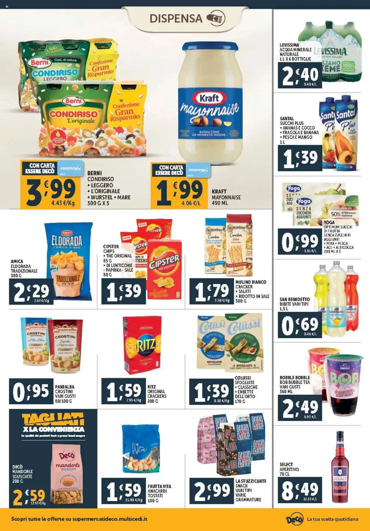 Volantino Decò del 08.08.2025 | Pagina: 16 | Prodotti: Pompelmo, Lenticchie, Sale, Aperitivo