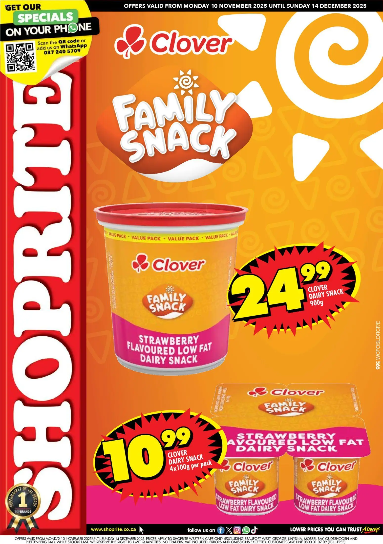 New Shoprite catalogue – valid from 10.11.2025 | Page: 1 | Products: Phone