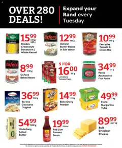 Oxford Freshmarket - Tuesday Specials │ valid from 29.07.2025 | Page: 6 | Products: Baked beans, Cheese, Sauce, Salt