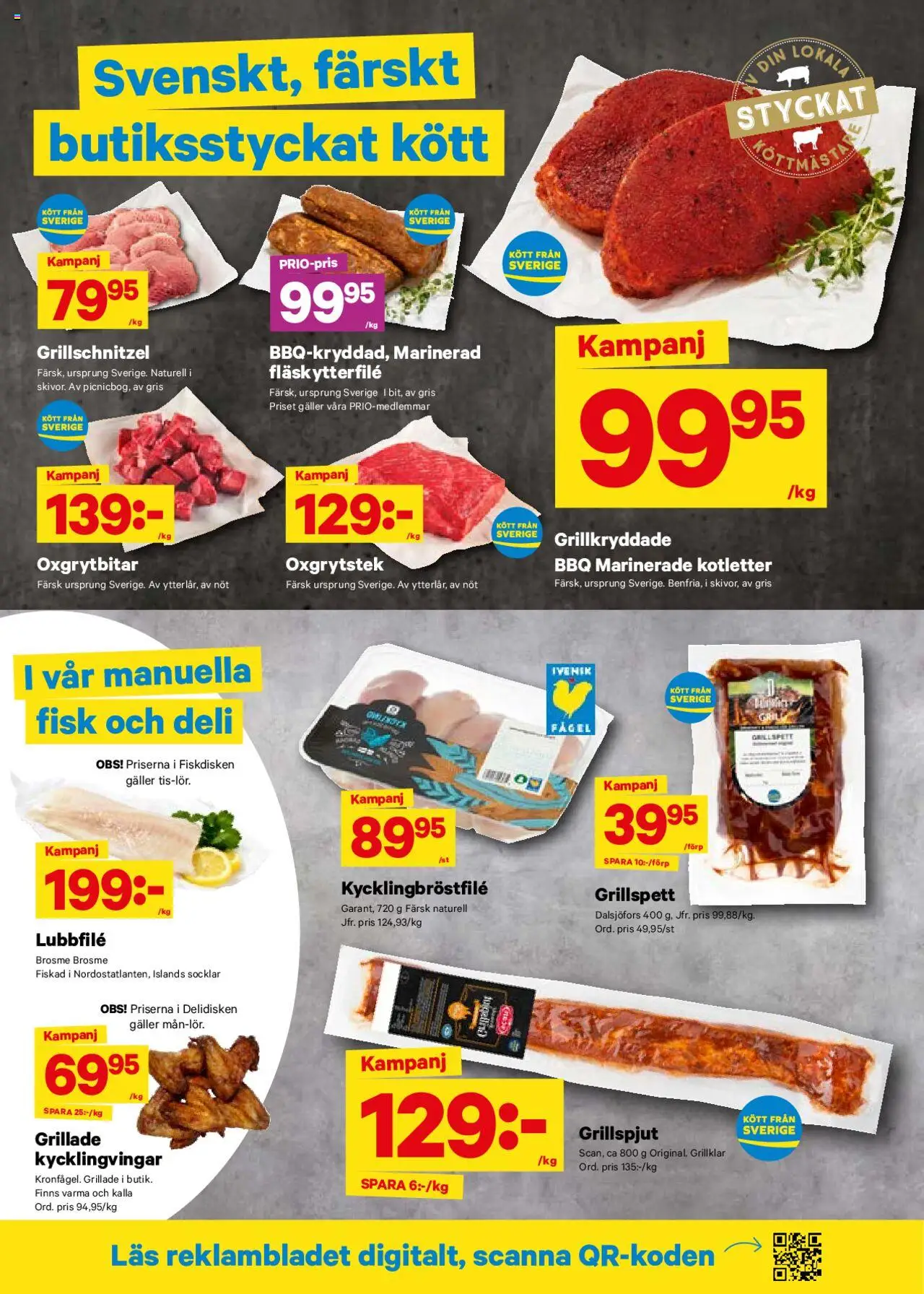 City Gross reklamblad aktuell från 04.08.2025 | Sida: 2 | Produkter: Grillspett, Galler, Fläskytterfilé