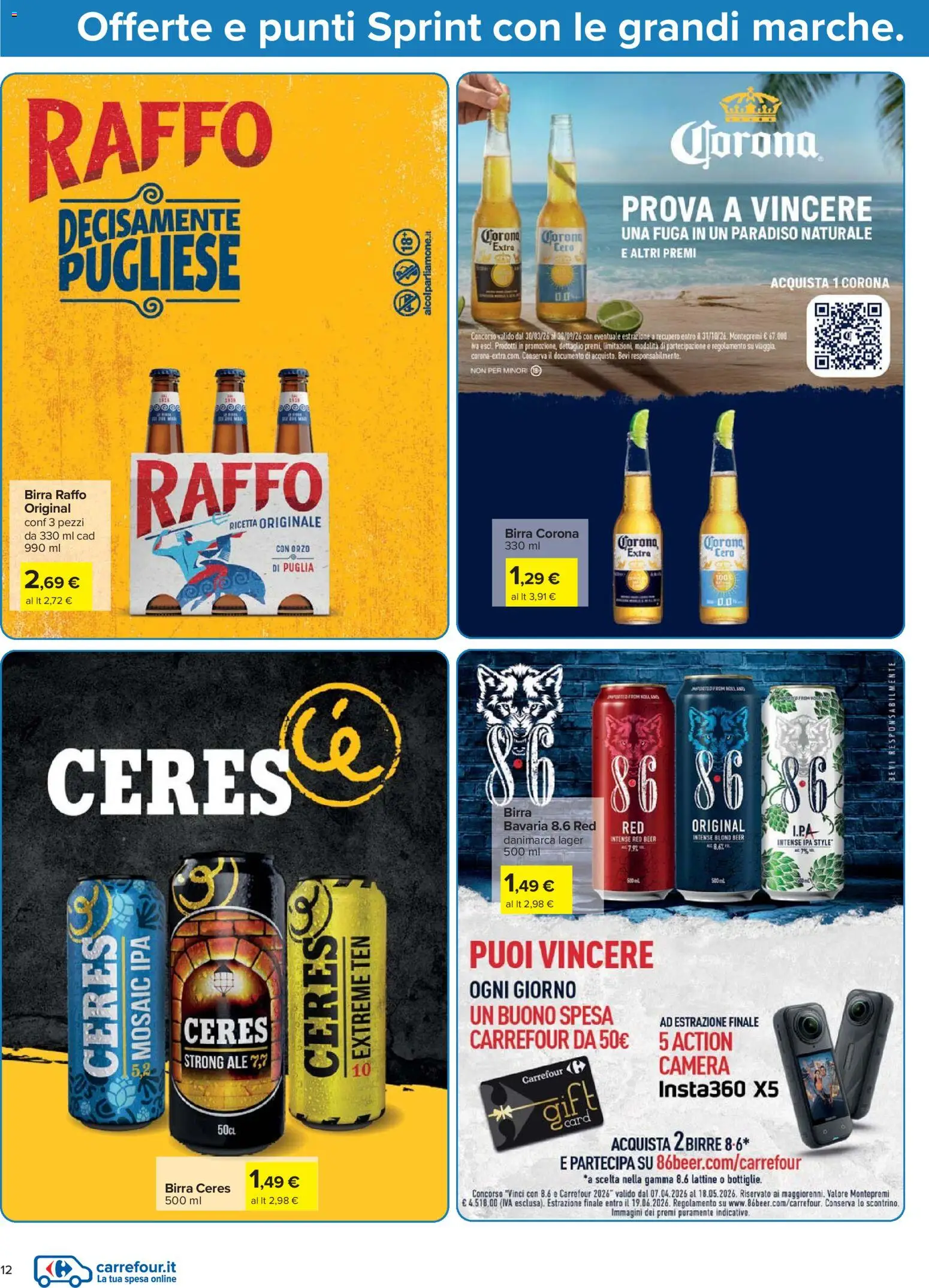 Volantino Carrefour del 07.04.2026 | Pagina: 12 | Prodotti: Birra, Ceres