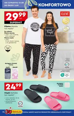 Biedronka gazetka - Hity i inspiracje od 18.08.2025 | Strona: 26 | Produkty: Piżama, Klapki, Pierogi, Klapki damskie