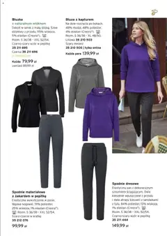 Pogląd oferty "Tchibo promocje" - ważna od 14.10.2025 | Strona: 9 | Produkty: Bluzka, Bluza z kapturem, Spodnie, Serek