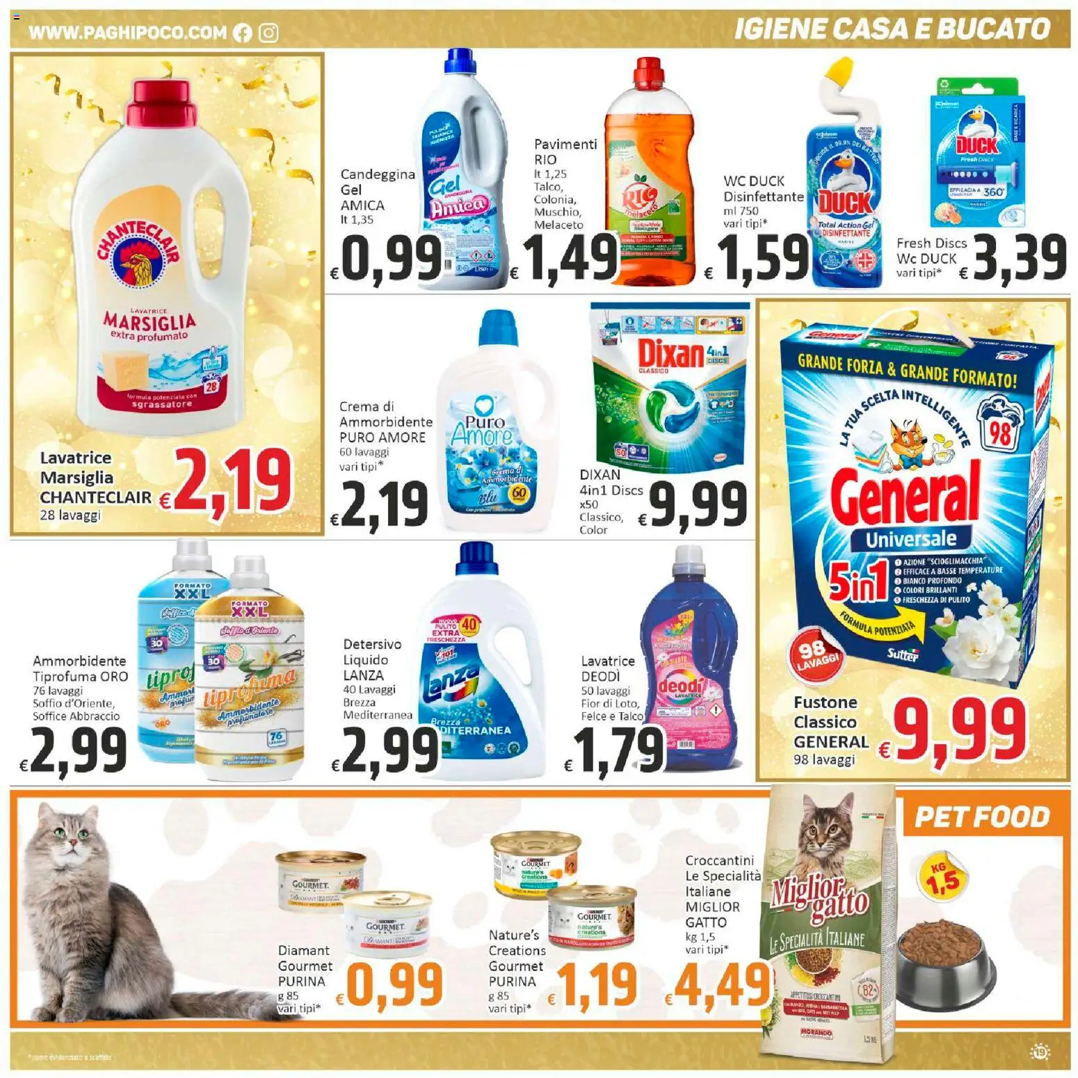 Volantino Paghi Poco del 27.12.2025 | Pagina: 19 | Prodotti: Ammorbidente, Sgrassatore, Talco, Lavatrice