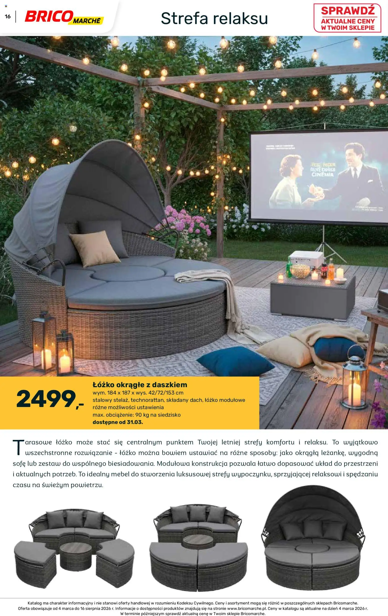 Brico Marché gazetka - Wiosna od 04.03.2026 | Strona: 16 | Produkty: Łóżko