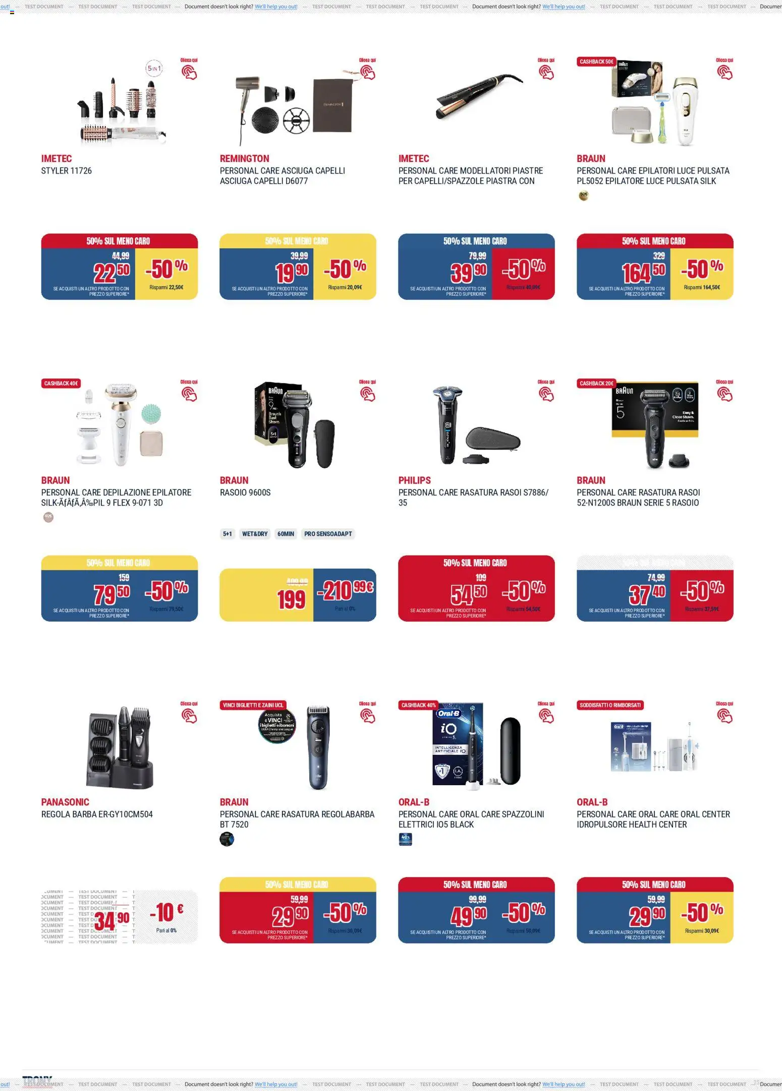 Volantino Trony del 04.12.2025 | Pagina: 25 | Prodotti: Rasoio, Regolabarba, Epilatore