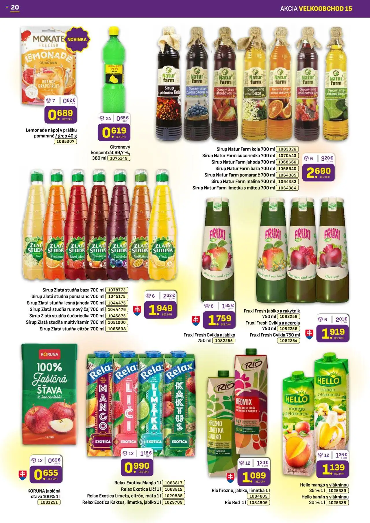 Libex leták │ platný od 28.07.2025 | Strana: 20 | Produkty: Liči, Apple, Grapefruit, Grep