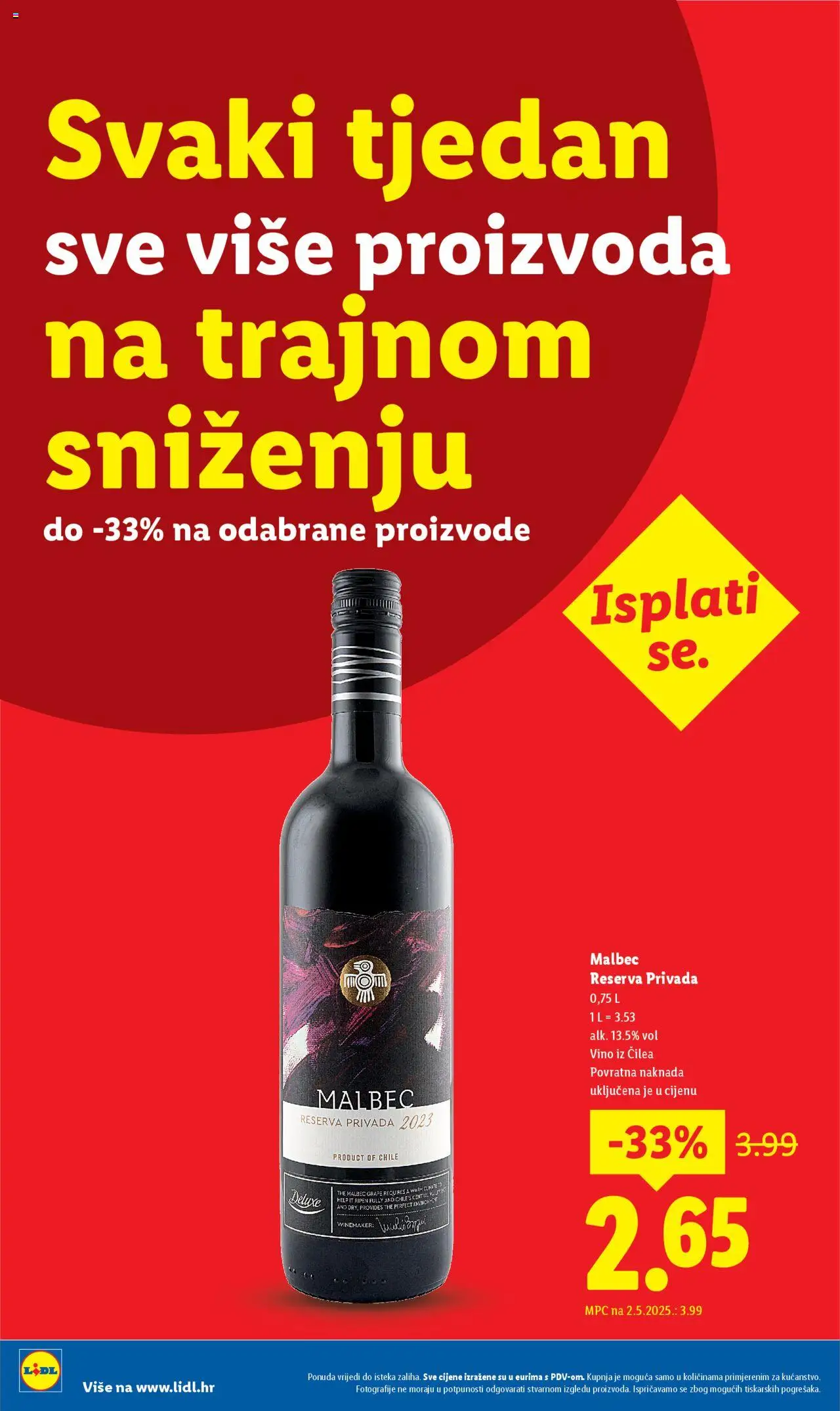 Lidl katalog | vrijedi od 30.09.2025 | Stranica: 1 | Proizvodi: Vino