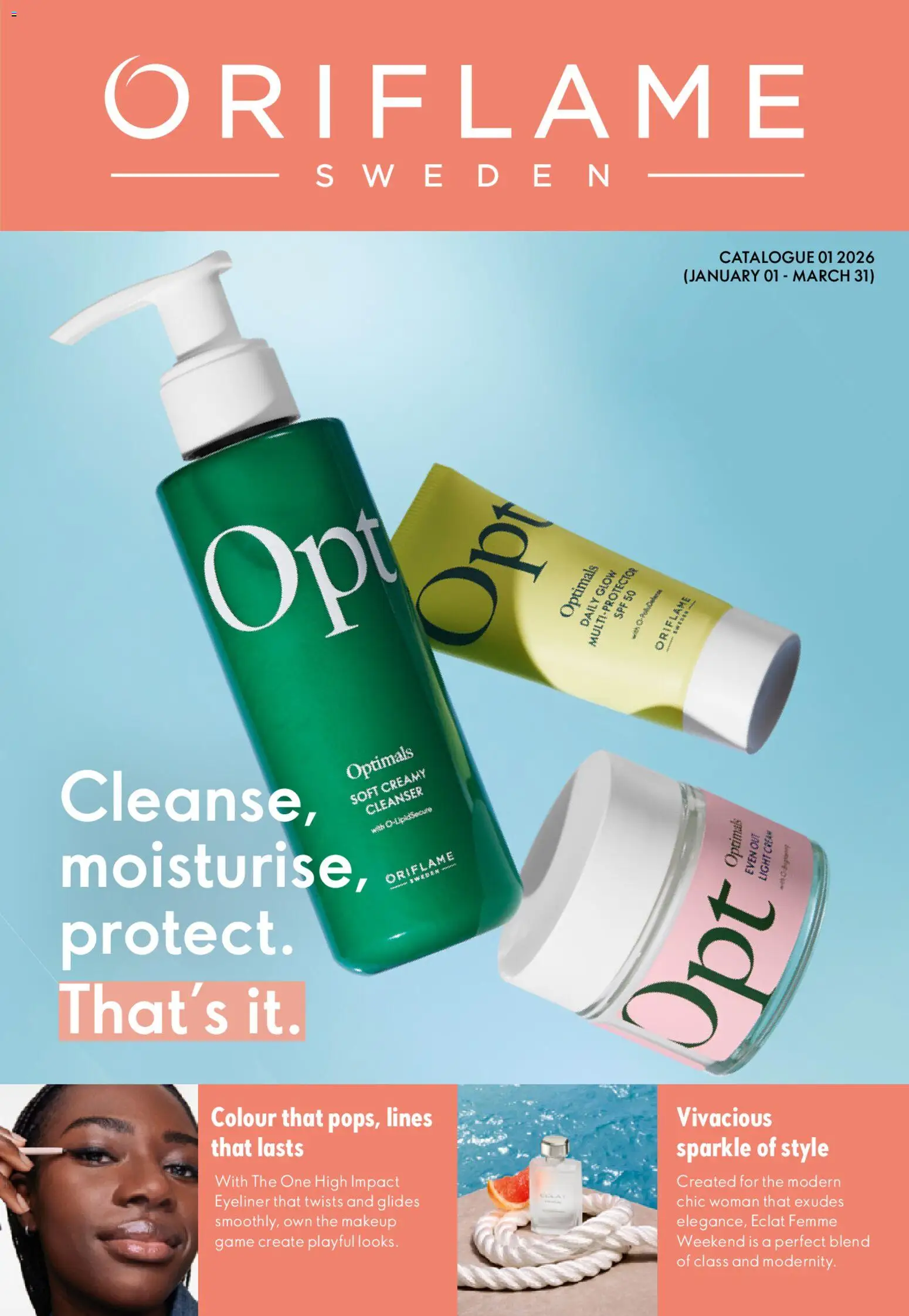 Oriflame - Catalogue 01/2026 valid from 01.01.2026 | Page: 1 | Products: Cream, Eyeliner, Game