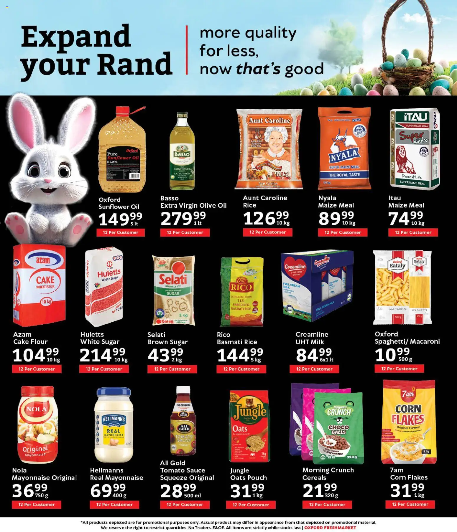 New Oxford Freshmarket catalogue – valid from 03.03.2026 | Page: 8 | Products: Oats, Tomato sauce, Mayonnaise, Sugar