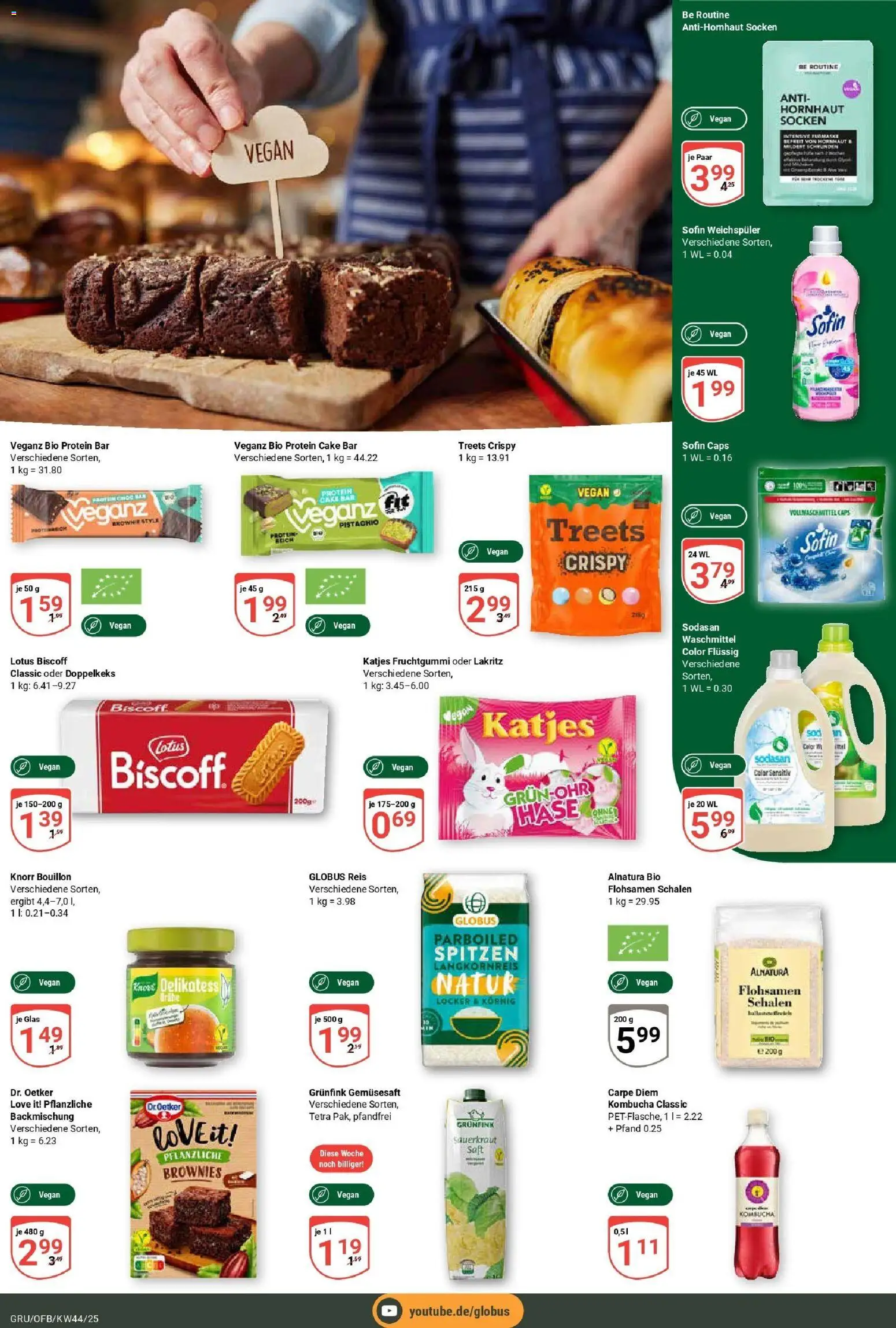 Globus prospekt Grünstadt	 – gültig ab 26.10.2025 | Seite: 14 | Produkte: Katjes, Weichspüler, Waschmittel, Socken