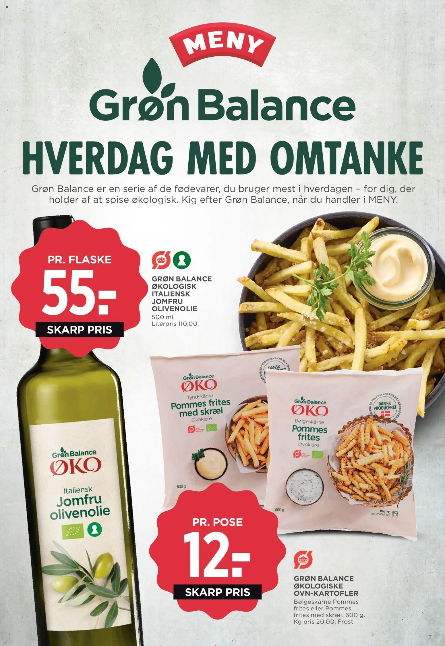 Meny tilbudsavis – gyldig fra 24.04.2026 | Side: 7 | Produkter: Pommes frites, Kartofler, Olivenolie