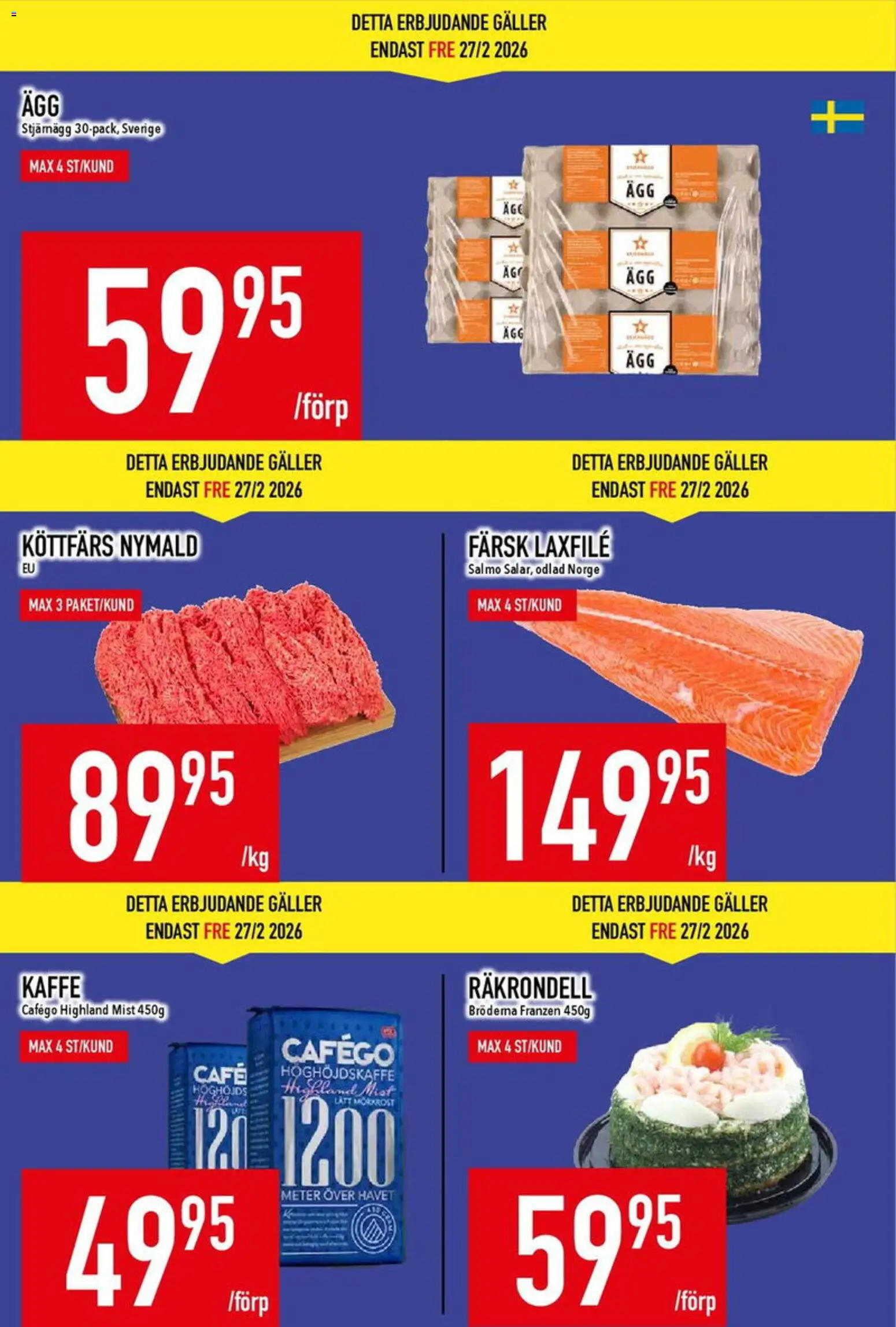 Matdax reklamblad aktuell från 02.03.2026 | Sida: 4 | Produkter: Galler, Kaffe