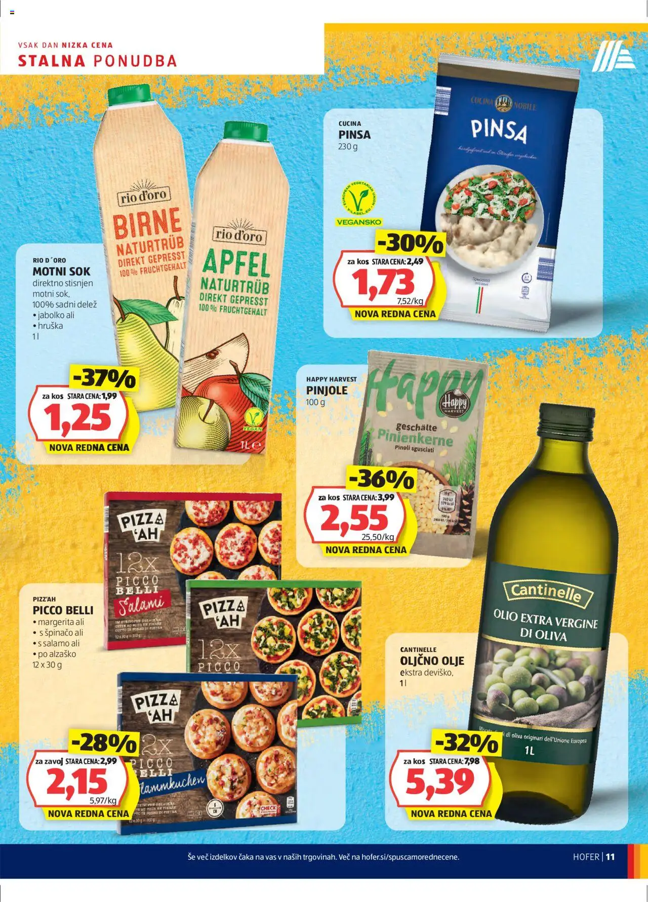 Hofer SI katalog | vrijedi od 16.10.2025 | Stranica: 11 | Proizvodi: Pizza, Sok