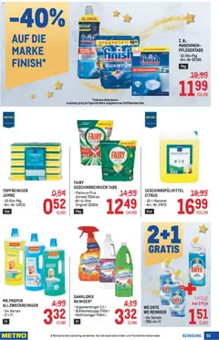 Metro angebote Profi ab 13.11.2025 gültig | Seite: 55 | Produkte: Geschirrspülmittel, Zitrone