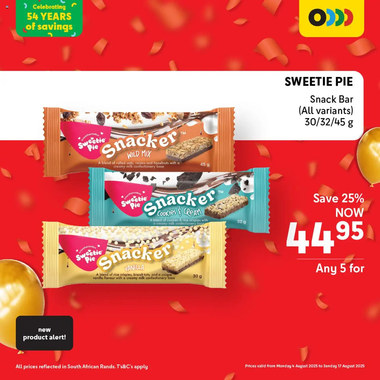 Makro Birthday Deals Sweets │ valid from 04.08.2025 | Page: 4 | Products: Rice, Cream, Cookies, Raisins