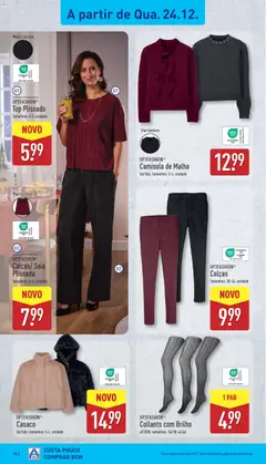 Pré-visualização Aldi folheto válido de 22.12.2025 | Página: 16 | Produtos: Top, Calças, Collants, Camisola