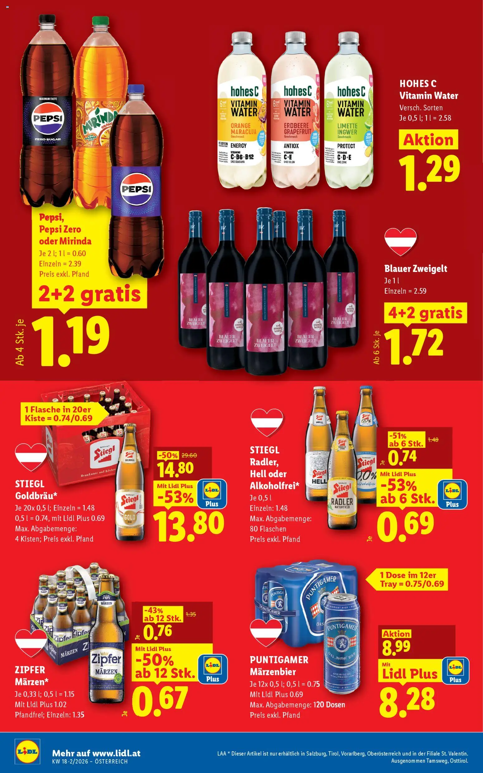 Lidl Flugblatt - Altenmarkt im Pongau, St. Johann im Pongau, Zell am See gültig ab 30.04.2026 | Seite: 18 | Produkte: Grapefruit, Limette, Bier