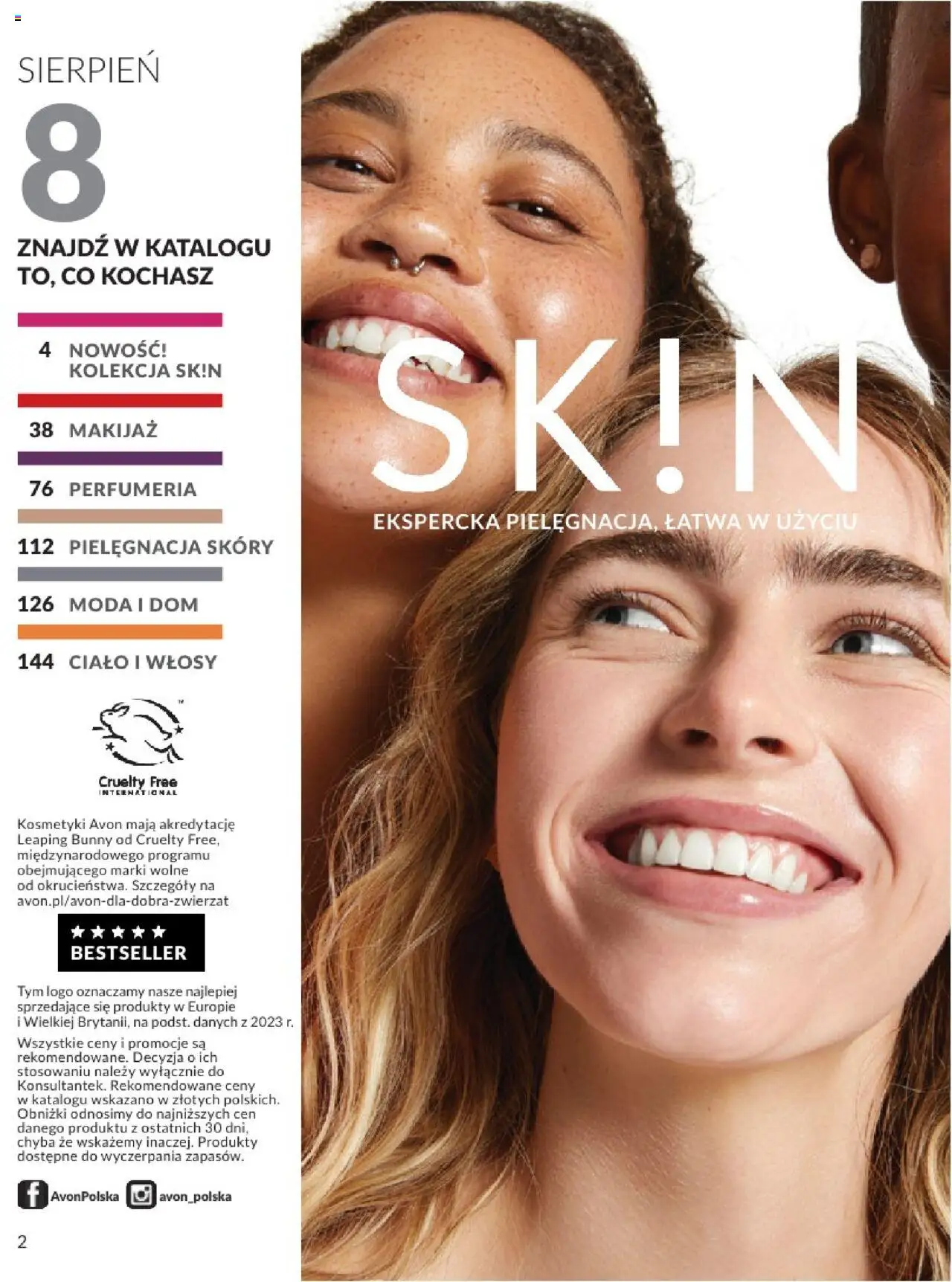 Avon Katalog 08 2025 od 01.08.2025 | Strona: 2 | Produkty: Kosmetyki, Makijaż