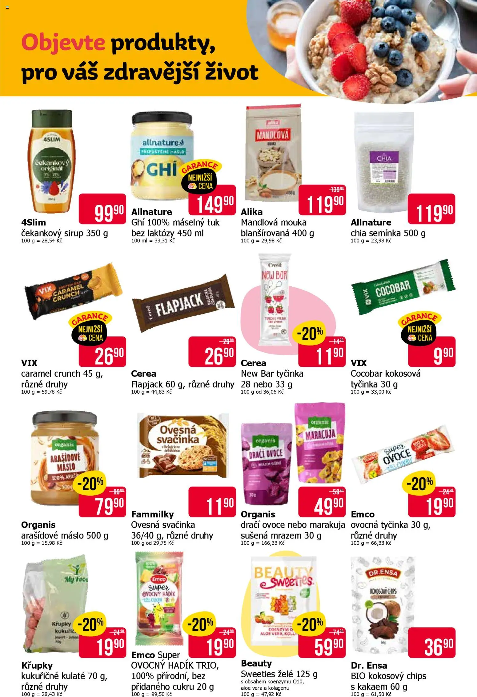 TETA Drogerie leták od 29.01.2026 | Strana: 13 | Produkty: Ovoce, Sirup, Chia, Mouka