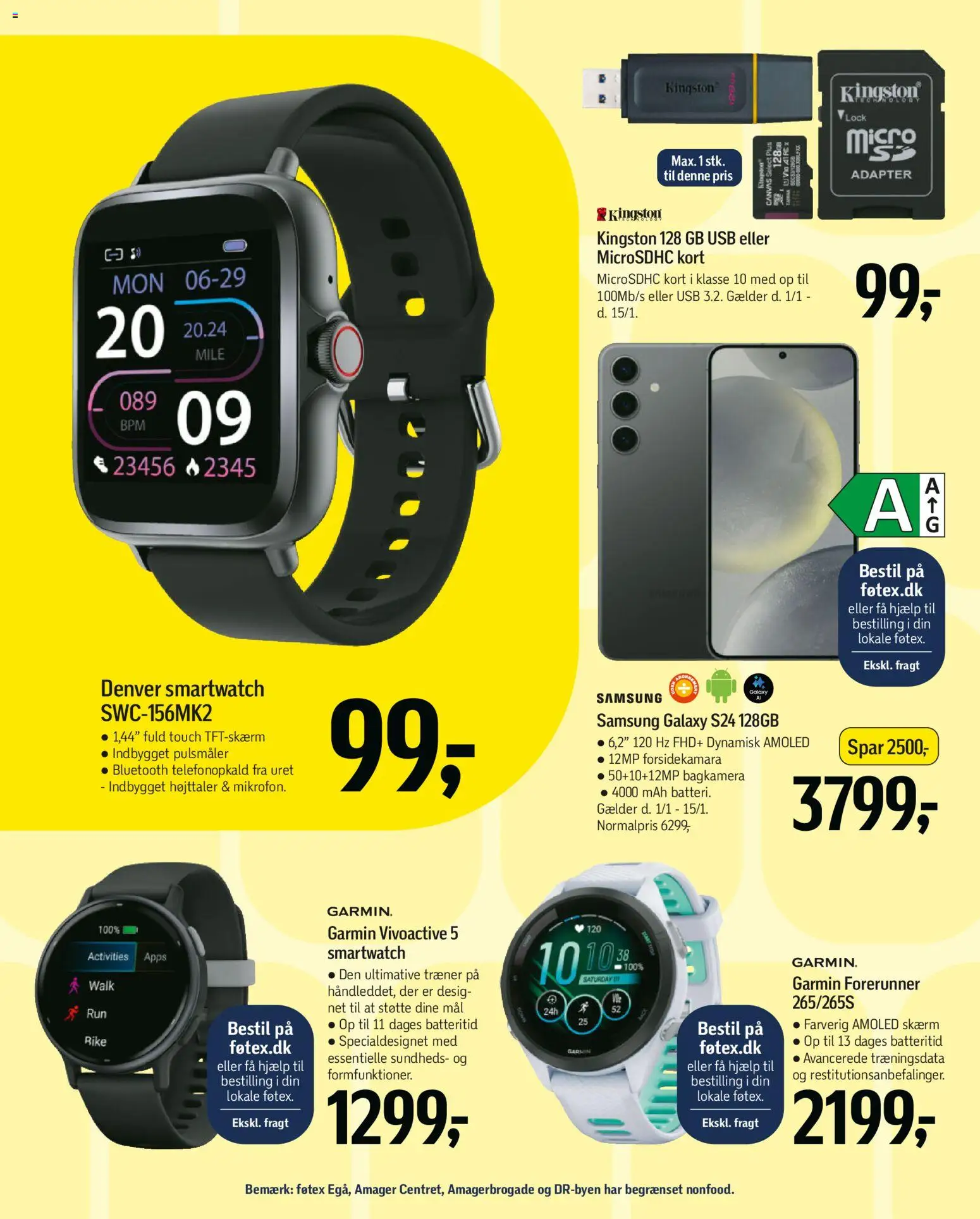 Føtex tilbudsavis – gyldig fra 02.01.2026 | Side: 65 | Produkter: Skærm, USB, Højttaler, Smartwatch