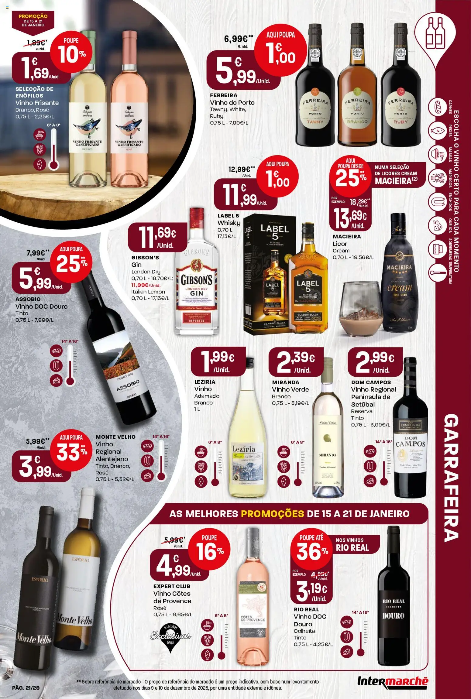 Intermarché Folheto Contact │ válido de 15.01.2026 | Página: 21 | Produtos: Whisky, Base, Licor, Vinho