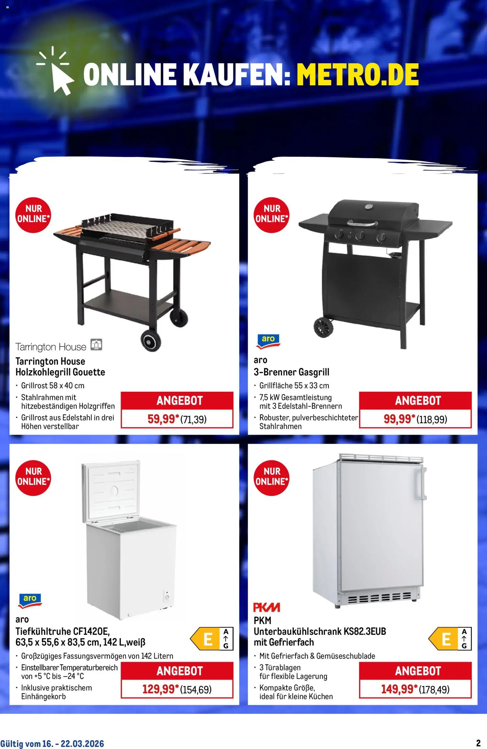 Metro Online: Wochen-Angebote – gültig ab 16.03.2026 | Seite: 2 | Produkte: Kuchen