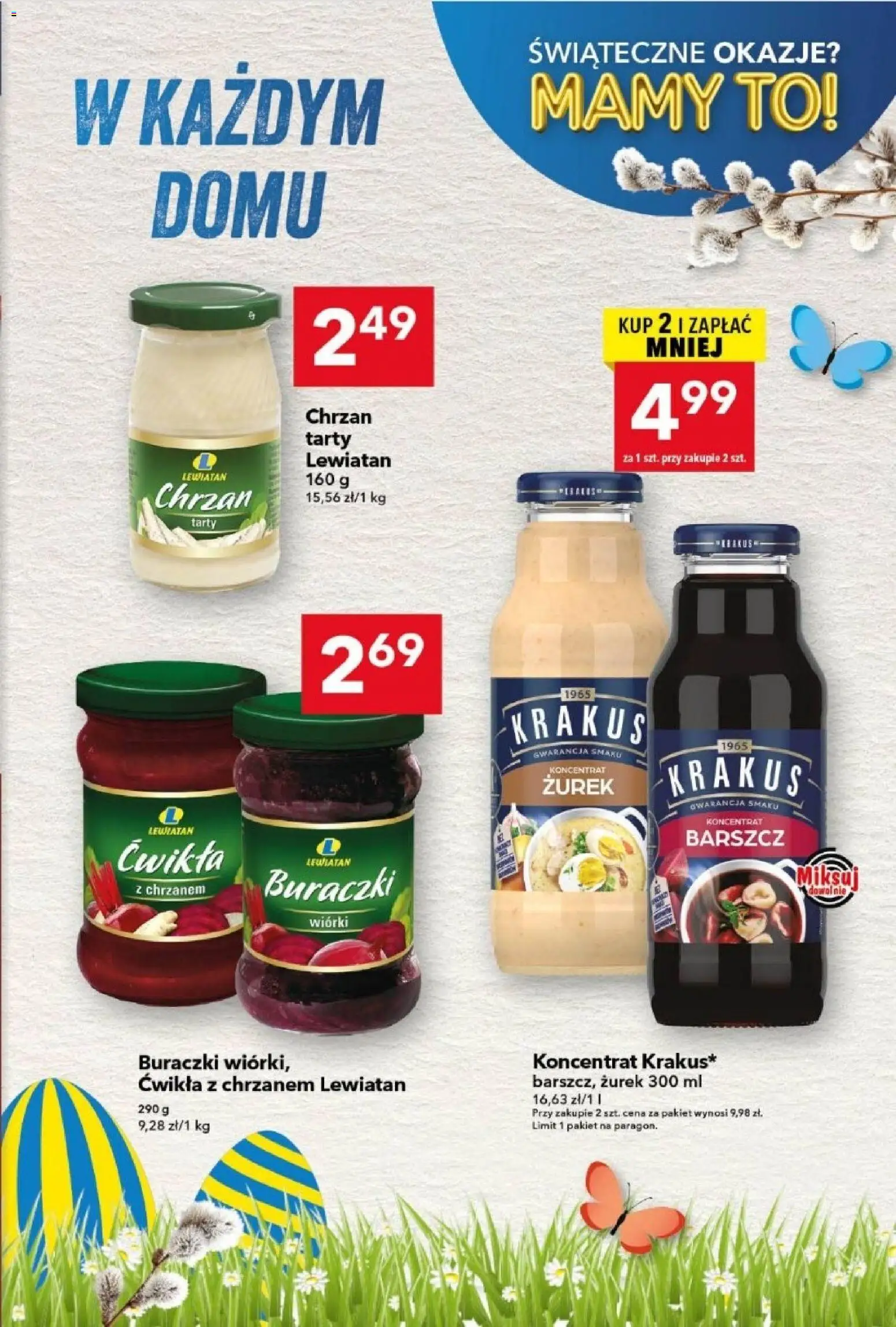 Lewiatan gazetka od 26.03.2026 | Strona: 13 | Produkty: Barszcz, Zurek, Chrzan