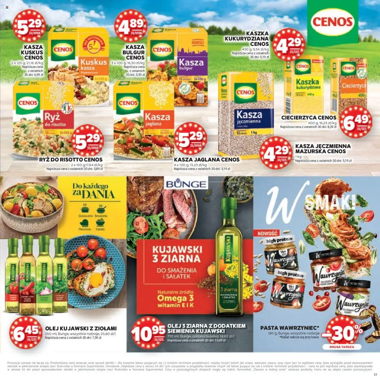 Stokrotka Gazetka - Urodziny od 11.09.2025 | Strona: 17 | Produkty: Bulgur, Kasza kuskus, Olej, Kasza jaglana