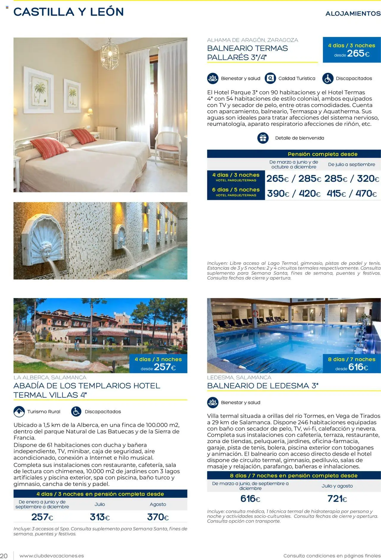 Viajes El Corte Inglés Club de Vacaciones │ válido desde el 01.01.2025 | Página: 20 | Productos: Caja, Baño, Ducha