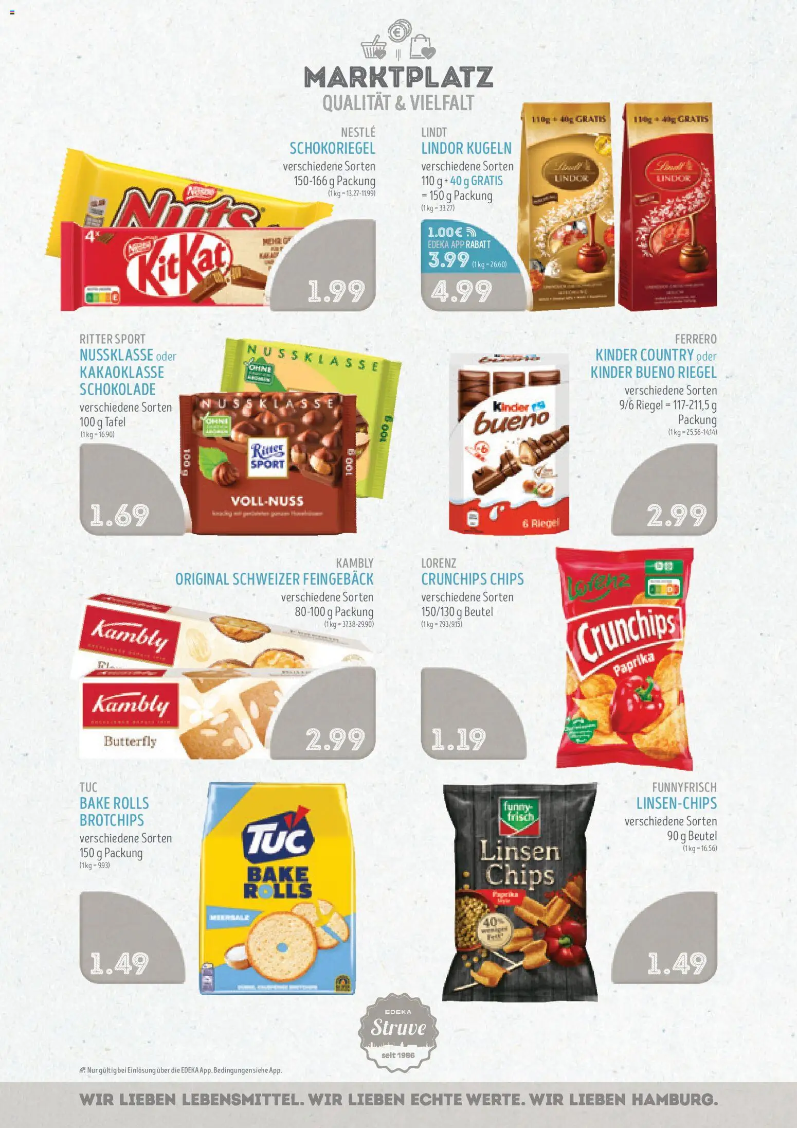 Edeka Struve Prospekt 	 – gültig ab 12.01.2026 | Seite: 12 | Produkte: Ritter sport, Kinder bueno, Paprika, Kinder country