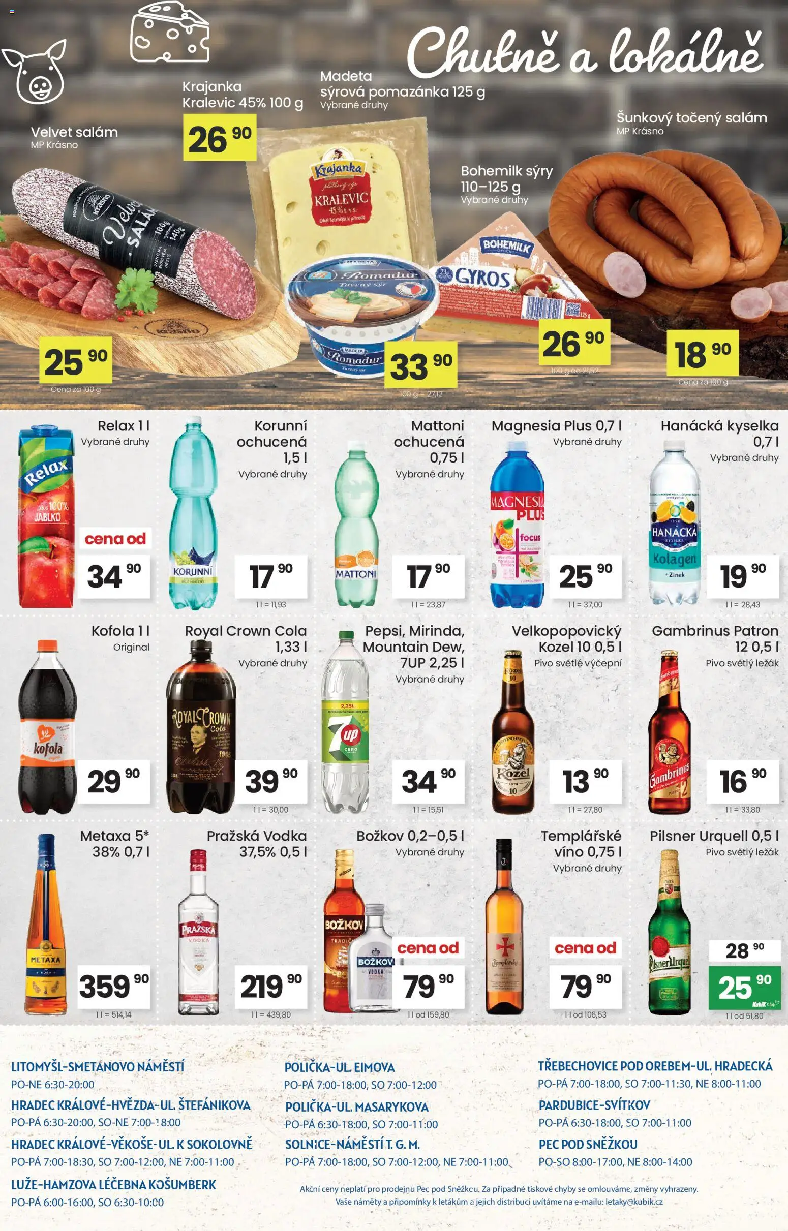 Kubík leták od 10.03.2026 | Strana: 4 | Produkty: Hanácká kyselka, Kozel, Velvet, Gambrinus