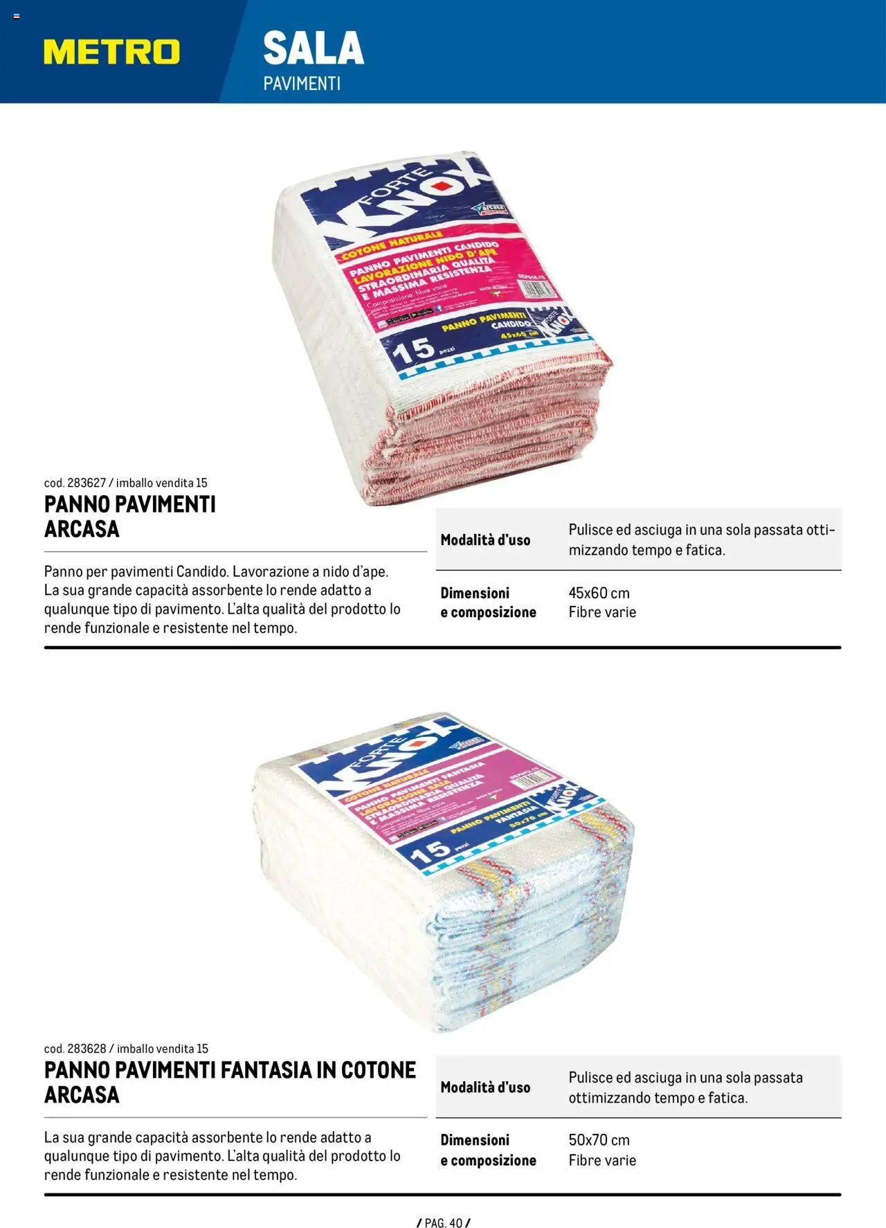 Volantino Metro del 26.09.2024 | Pagina: 40 | Prodotti: Metro